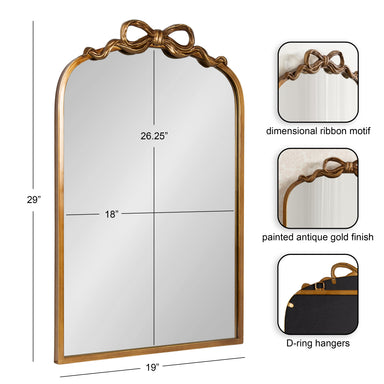 Arch Mirror Gold 19x29 2