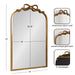 Arch Mirror Gold 19x29 2