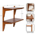 Accent Shelf Walnut Brown 18x12x24 2