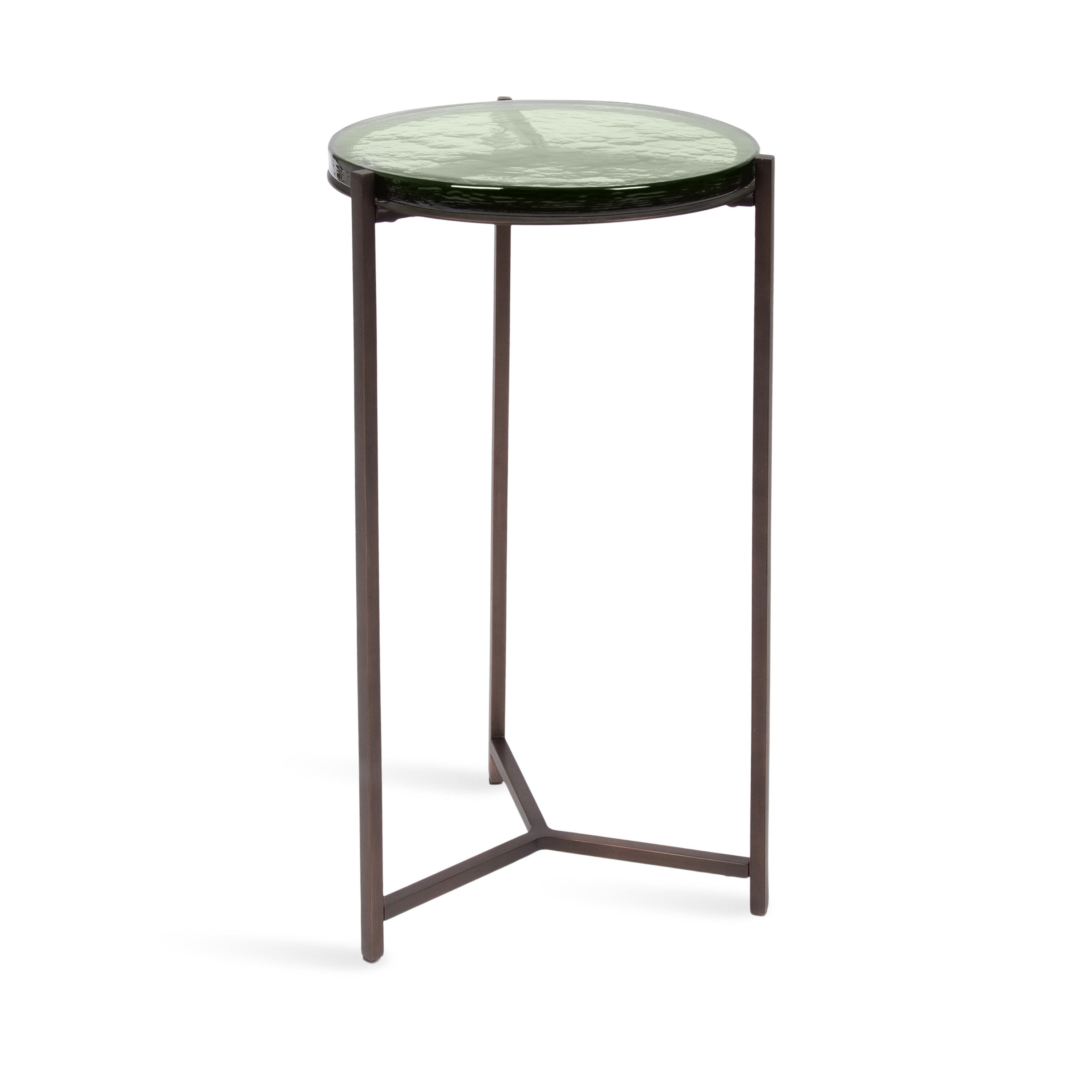 Side Table Green Bronze 13x13x24 1