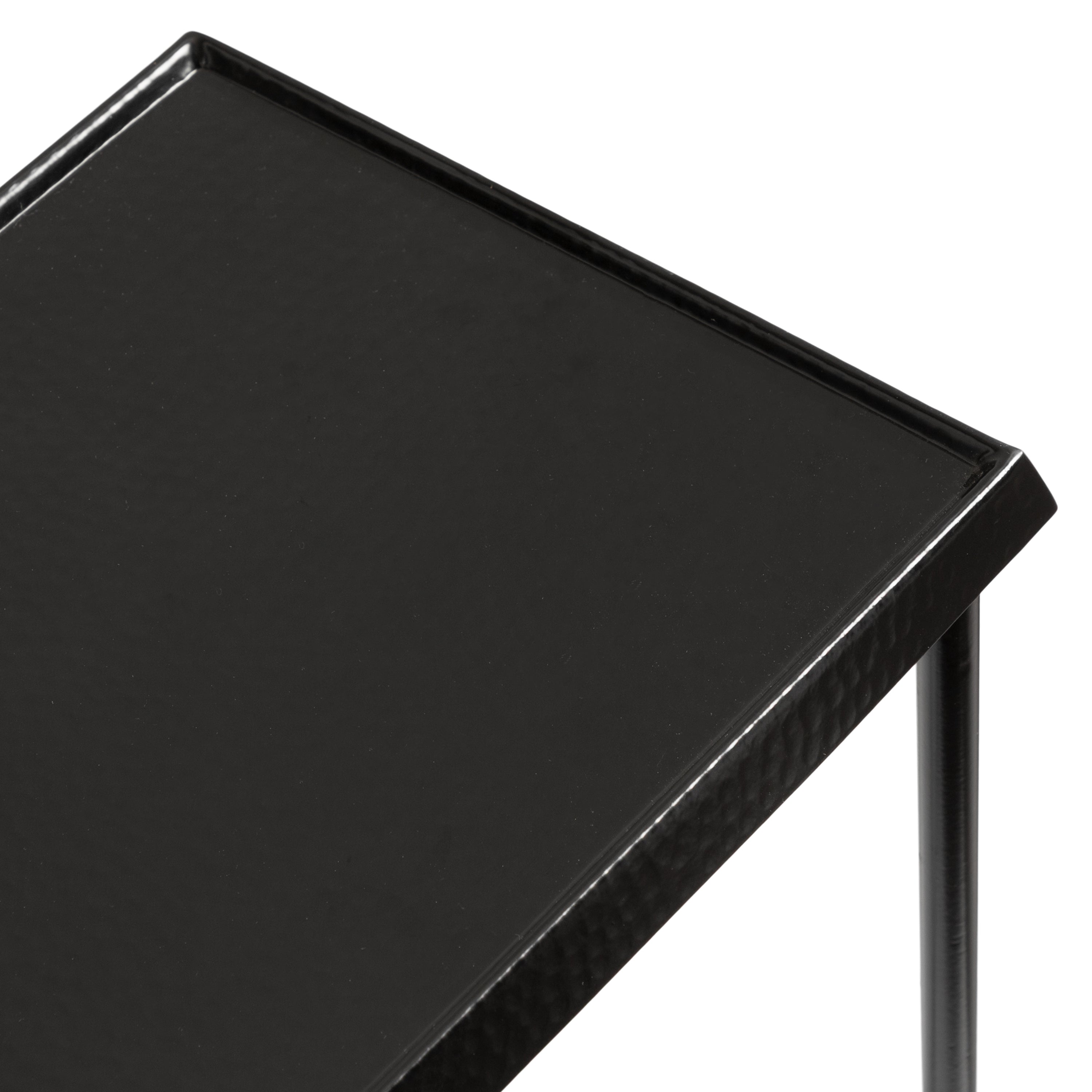 Side Table Black 17x9x24 3