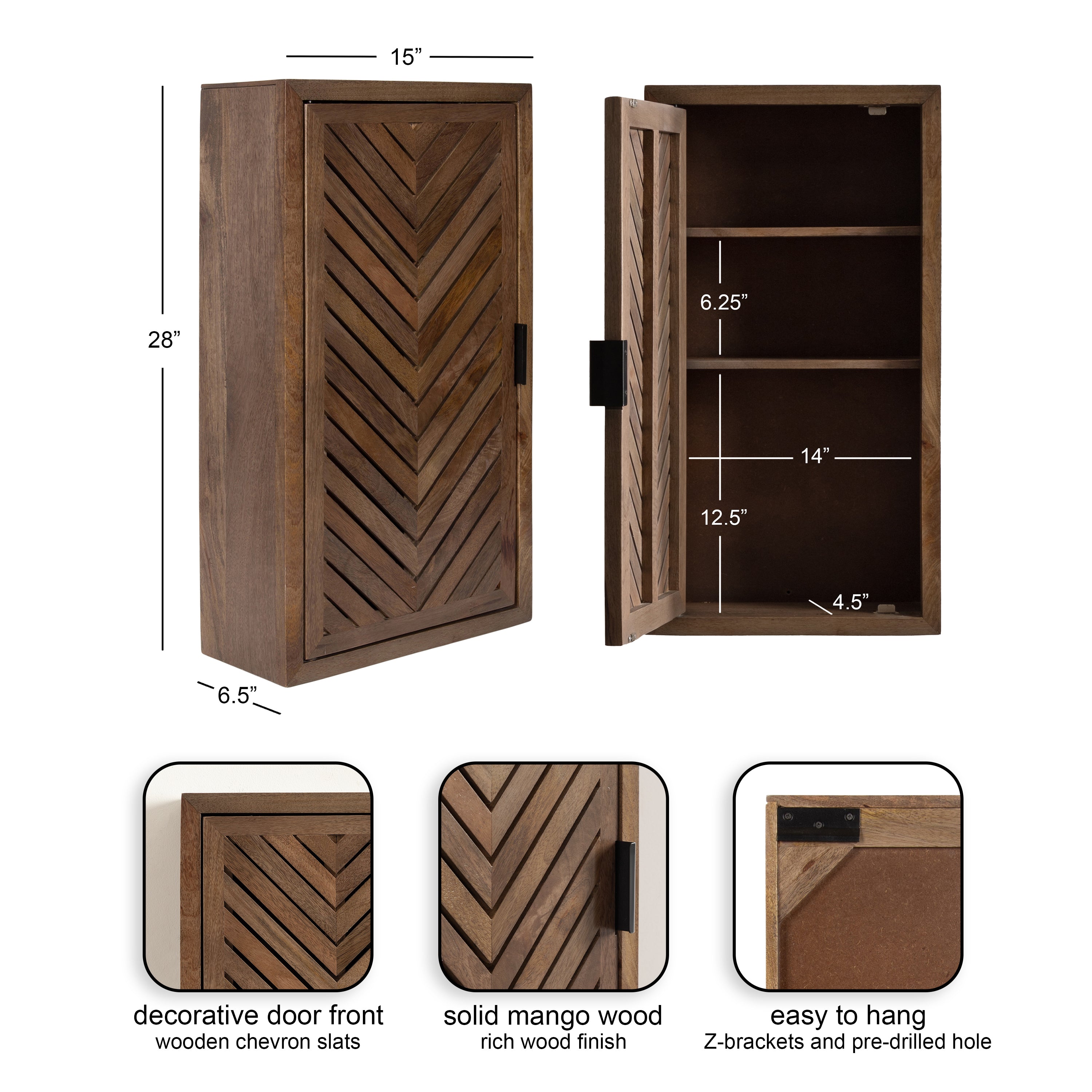 Cabinet Brown 15x7x28 2