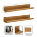 Floating Shelf 2 Piece - 24" Gold 2