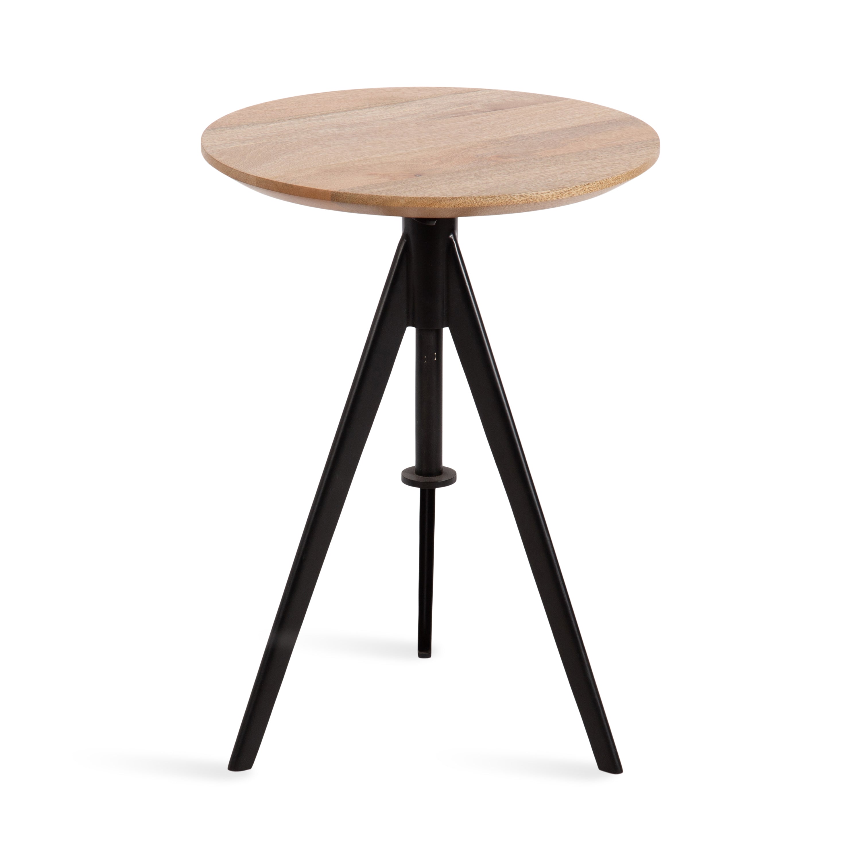 Side Table Natural Black 16x16x28 6