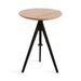 Side Table Natural Black 16x16x28 6