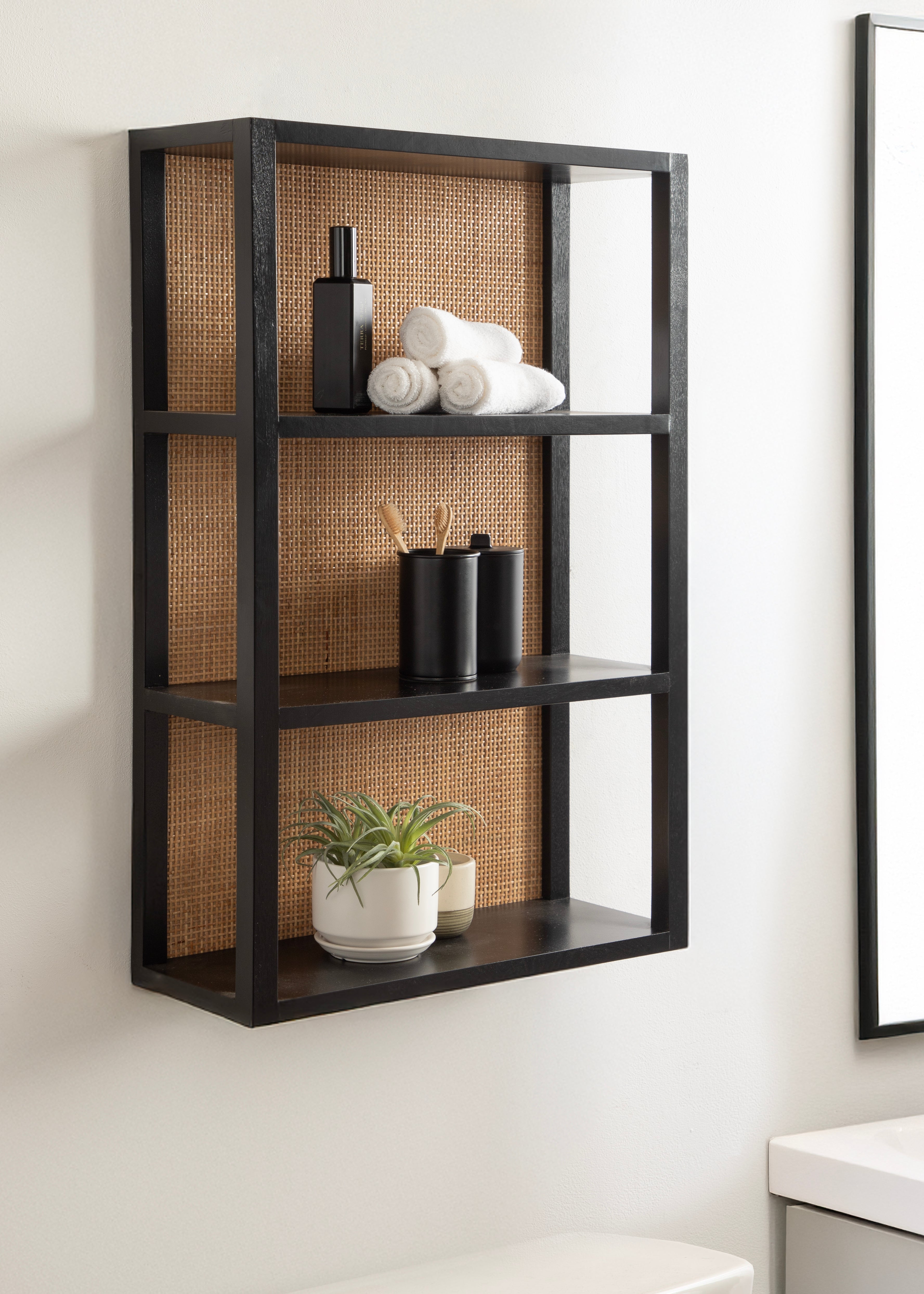 Accent Shelf Black 19x30 7
