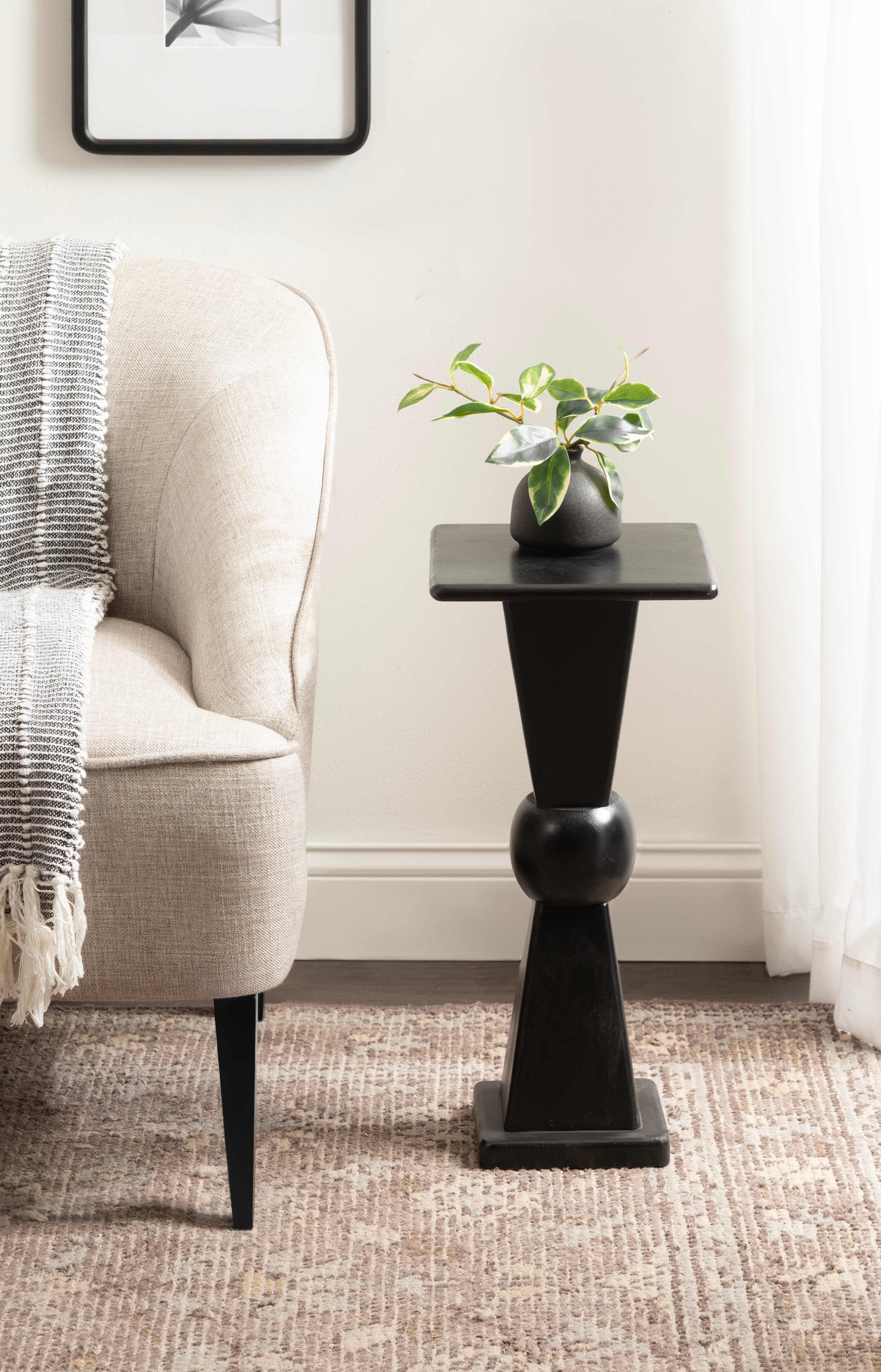 Drink Table Black 10x10x22 7