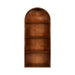 Accent Shelf Walnut Brown 14x6x33 5