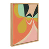 Sylvie Retro Floral 4 Framed Canvas by Alicia Bock