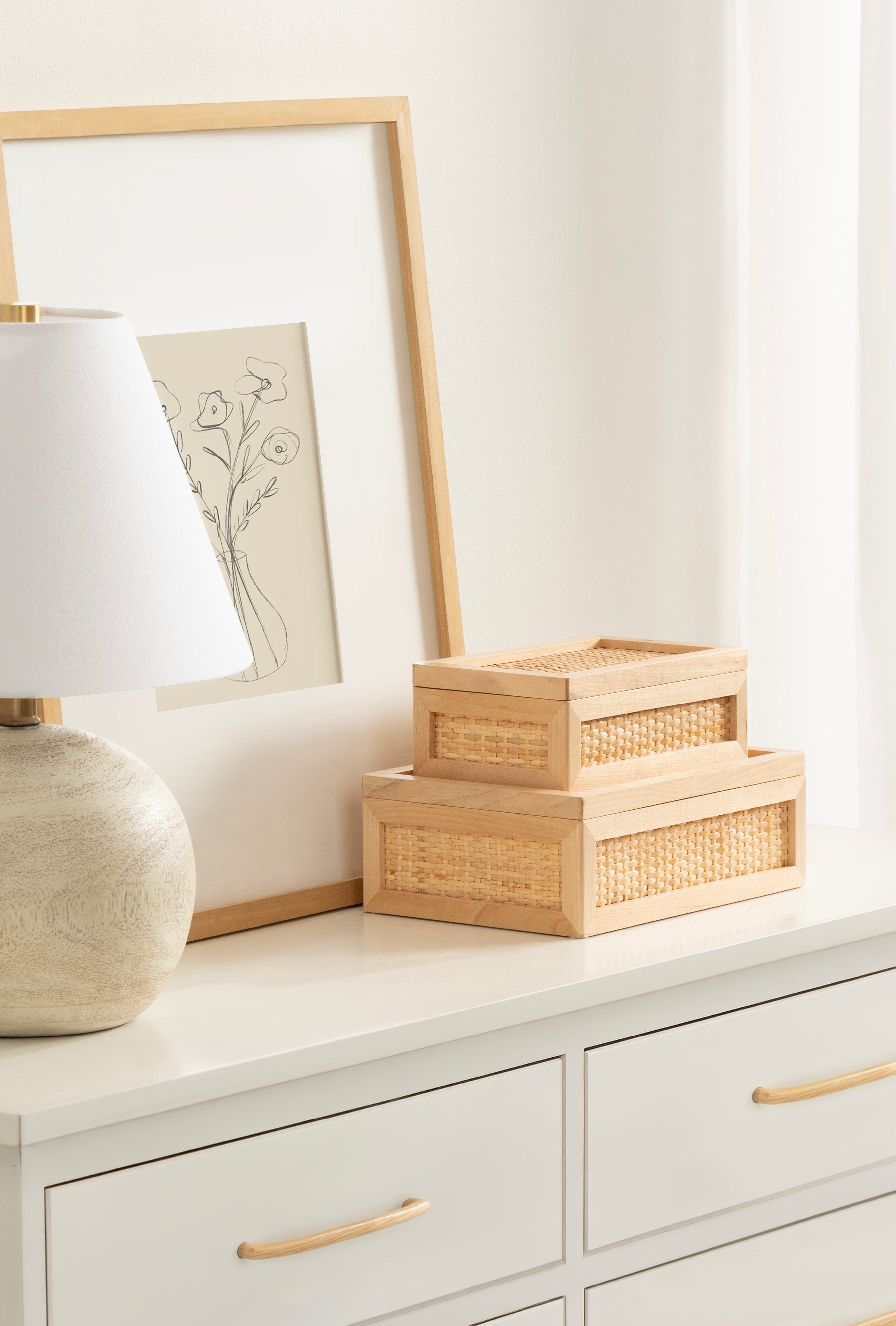 Decorative Box Natural 2 Piece 7