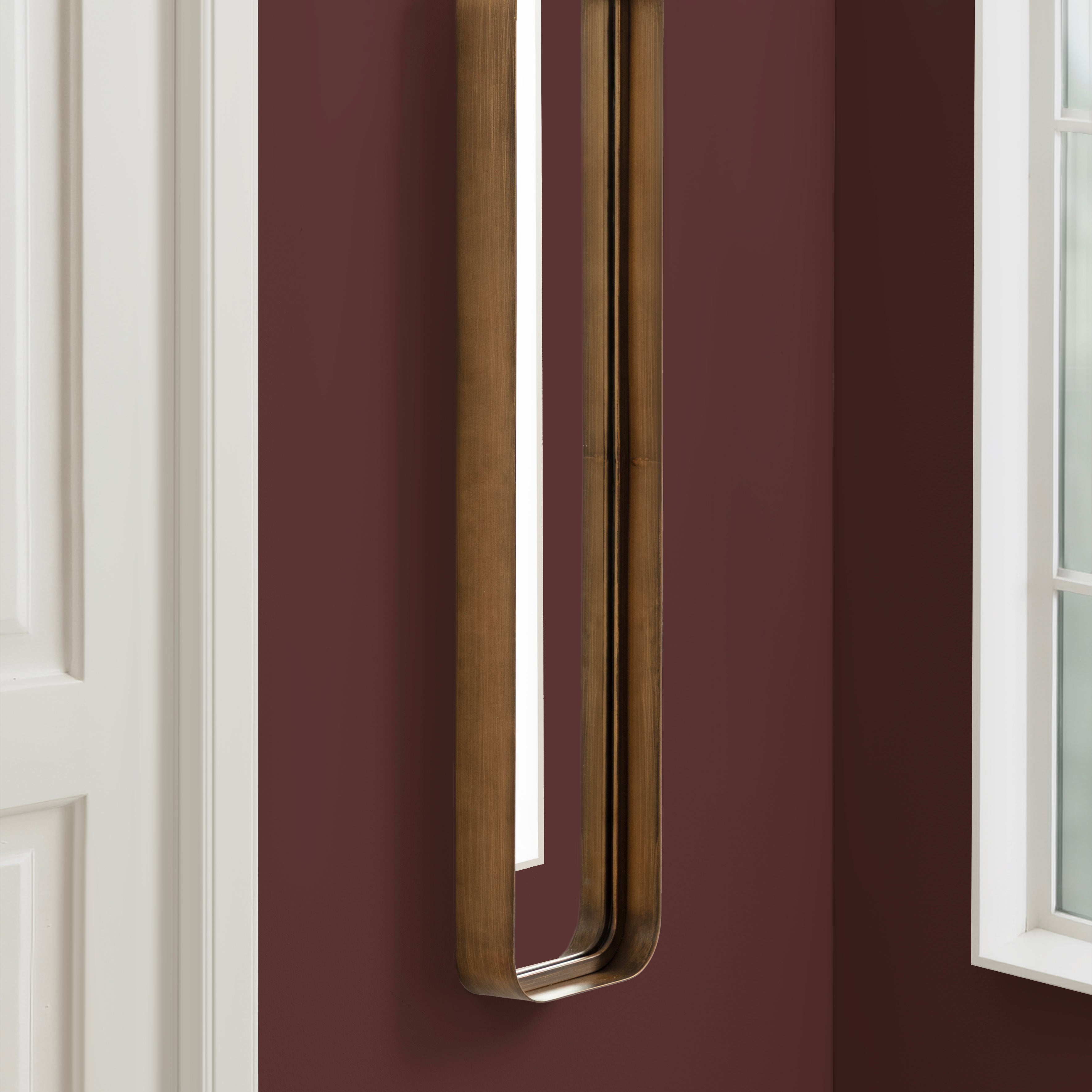 Rectangle Mirror 9x36 Gold 7