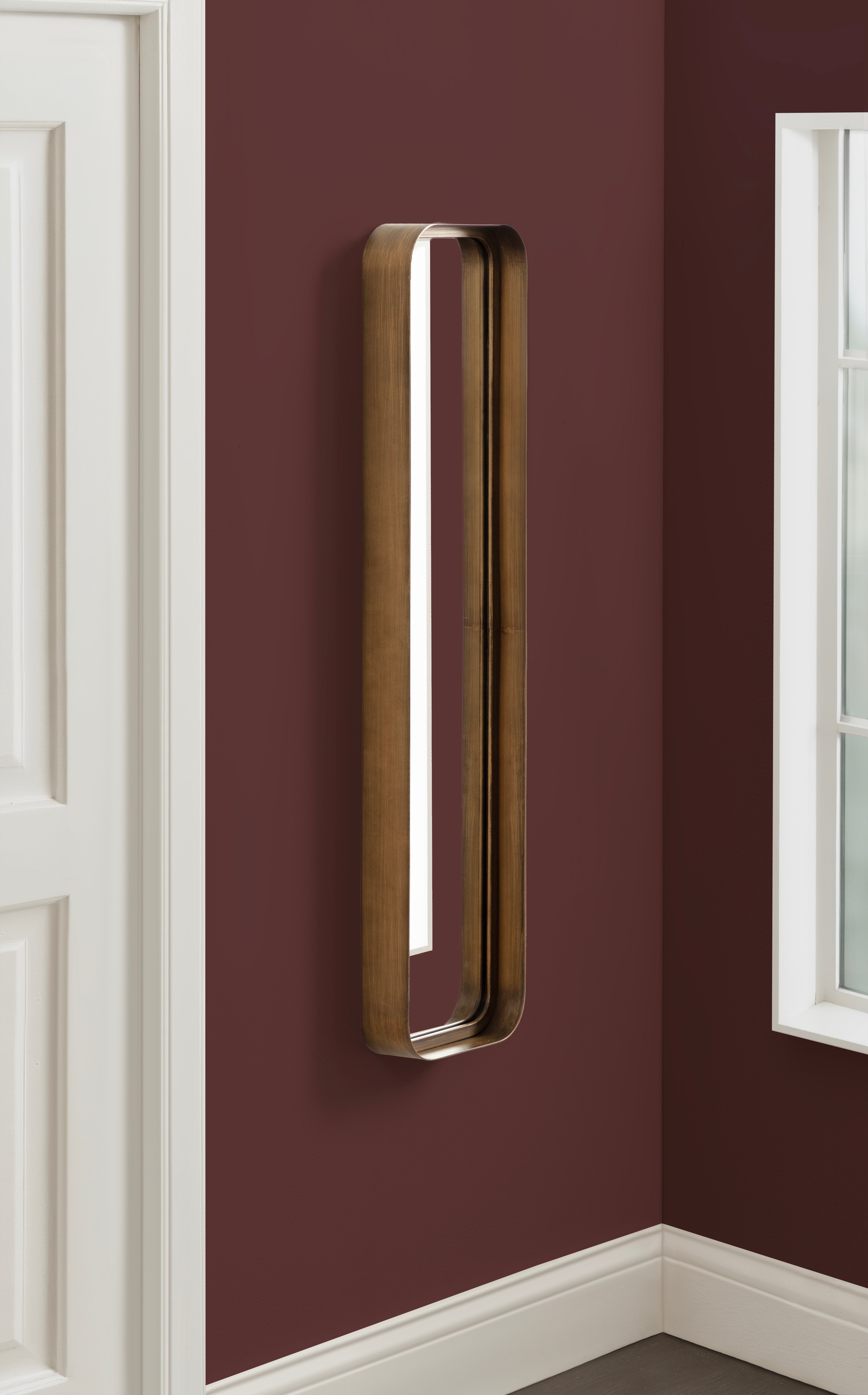 Rectangle Mirror 9x36 Gold 7