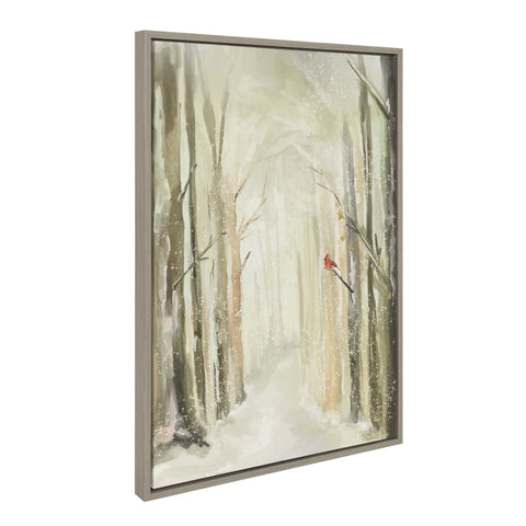 Sylvie Winter Landscape 2 Framed Canvas by Annie Quigley