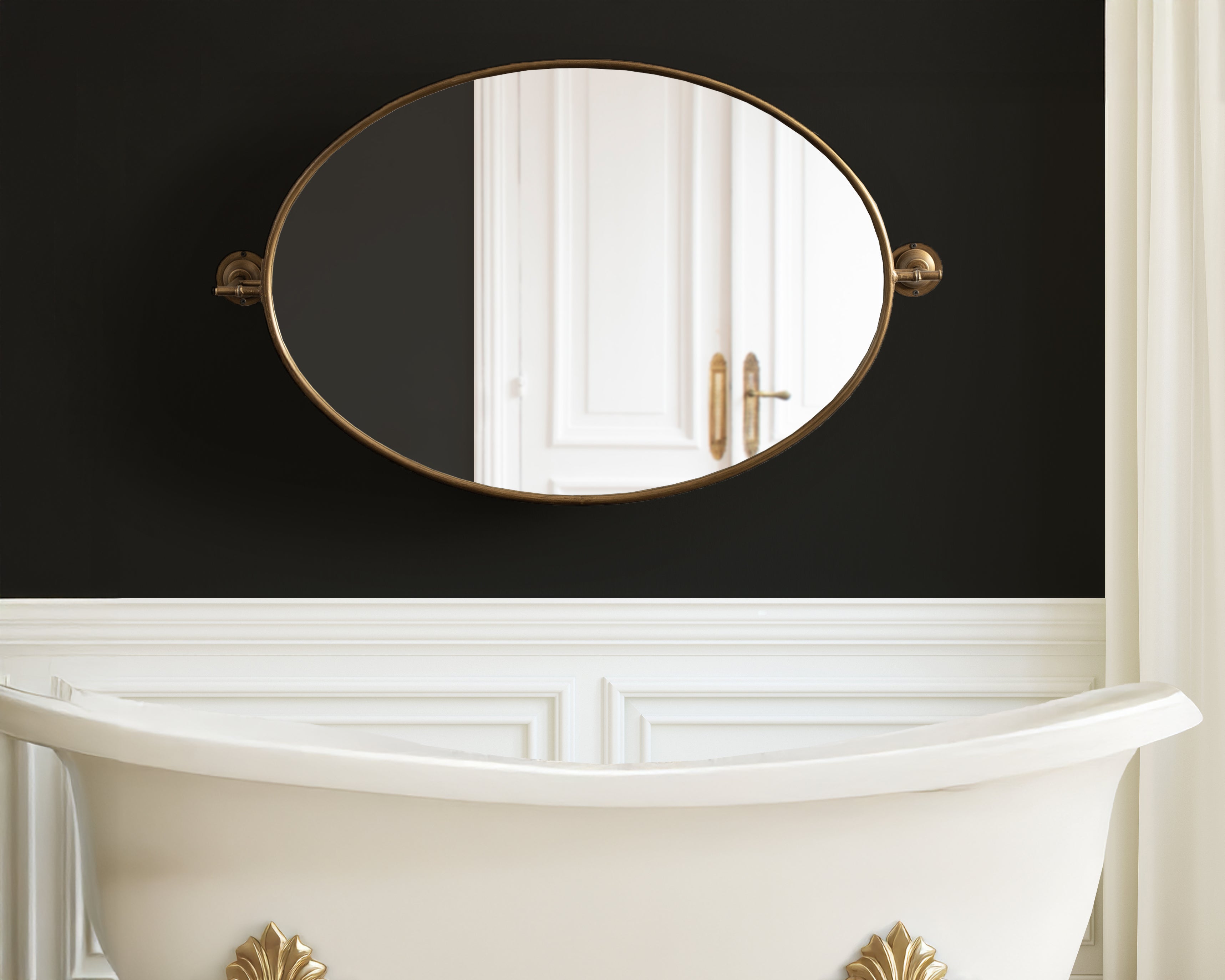 Functional Mirror 24x41 Gold 8