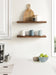 Floating Shelf Walnut Brown 2 Piece 24 Inch 8