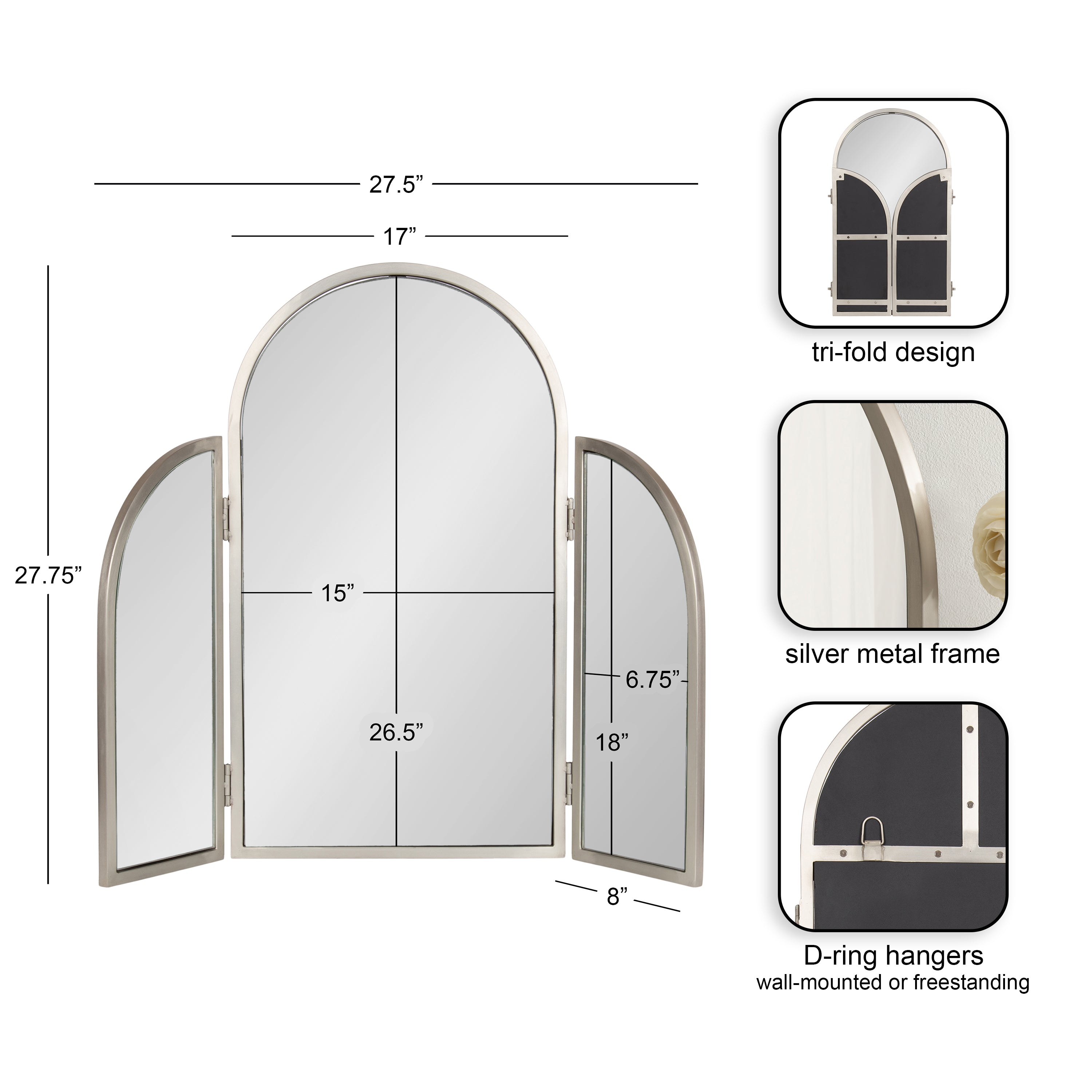 Functional Mirror Silver 28x28 2