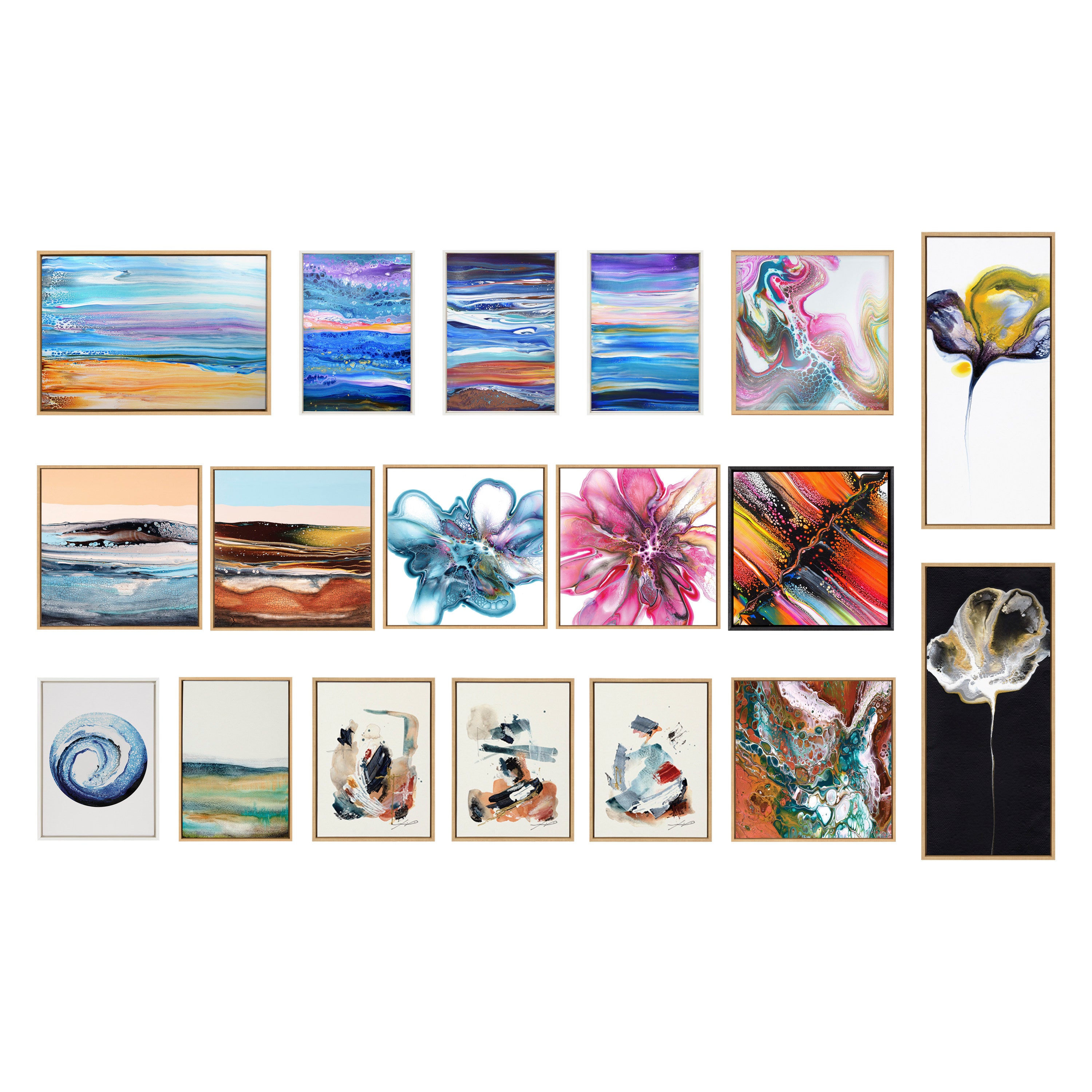 Sylvie Sand and Surf Framed Canvas by Xizhou Xie