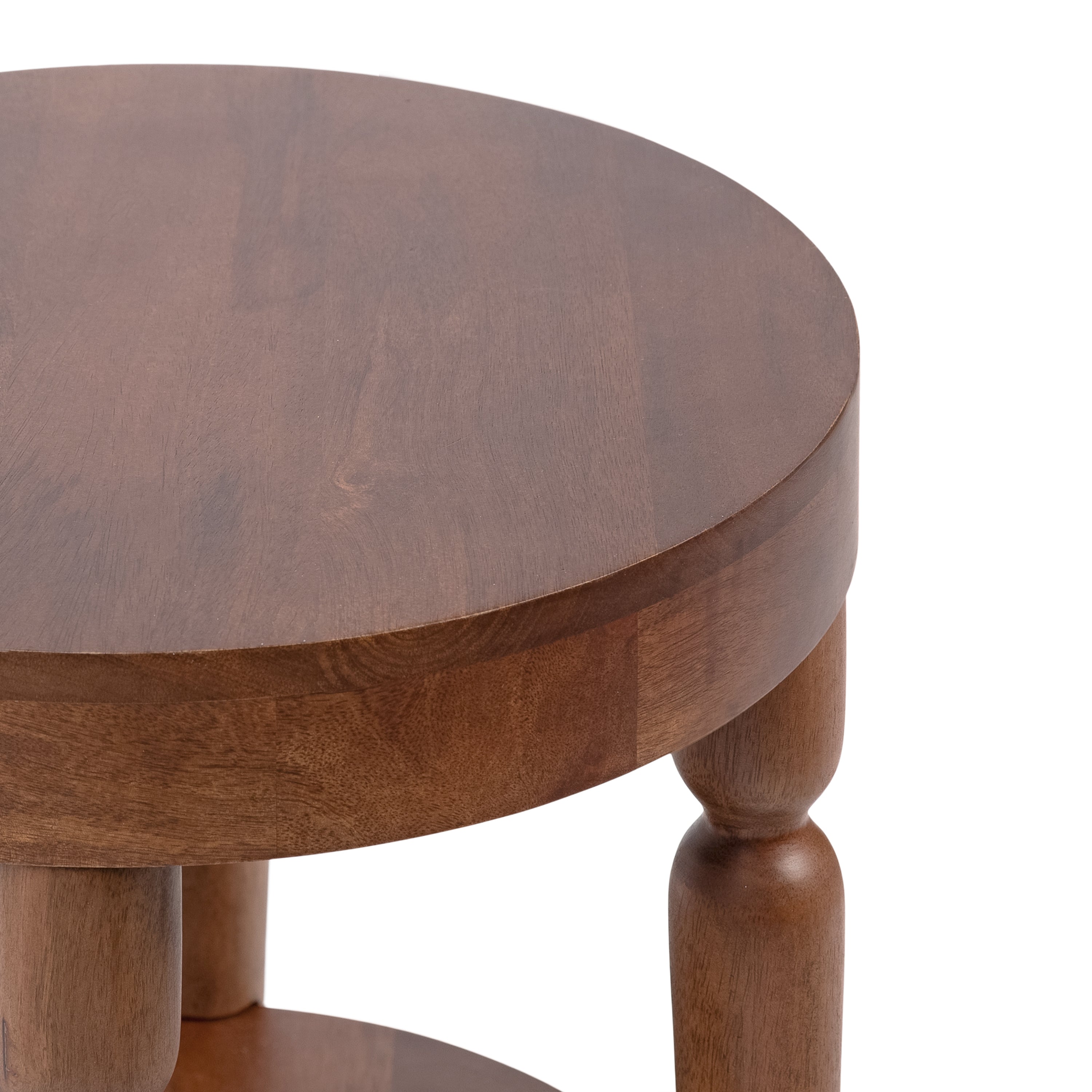 Side Table Walnut Brown 16x16x24 3