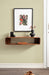 Floating Console Table Walnut Brown 30x7x7 7