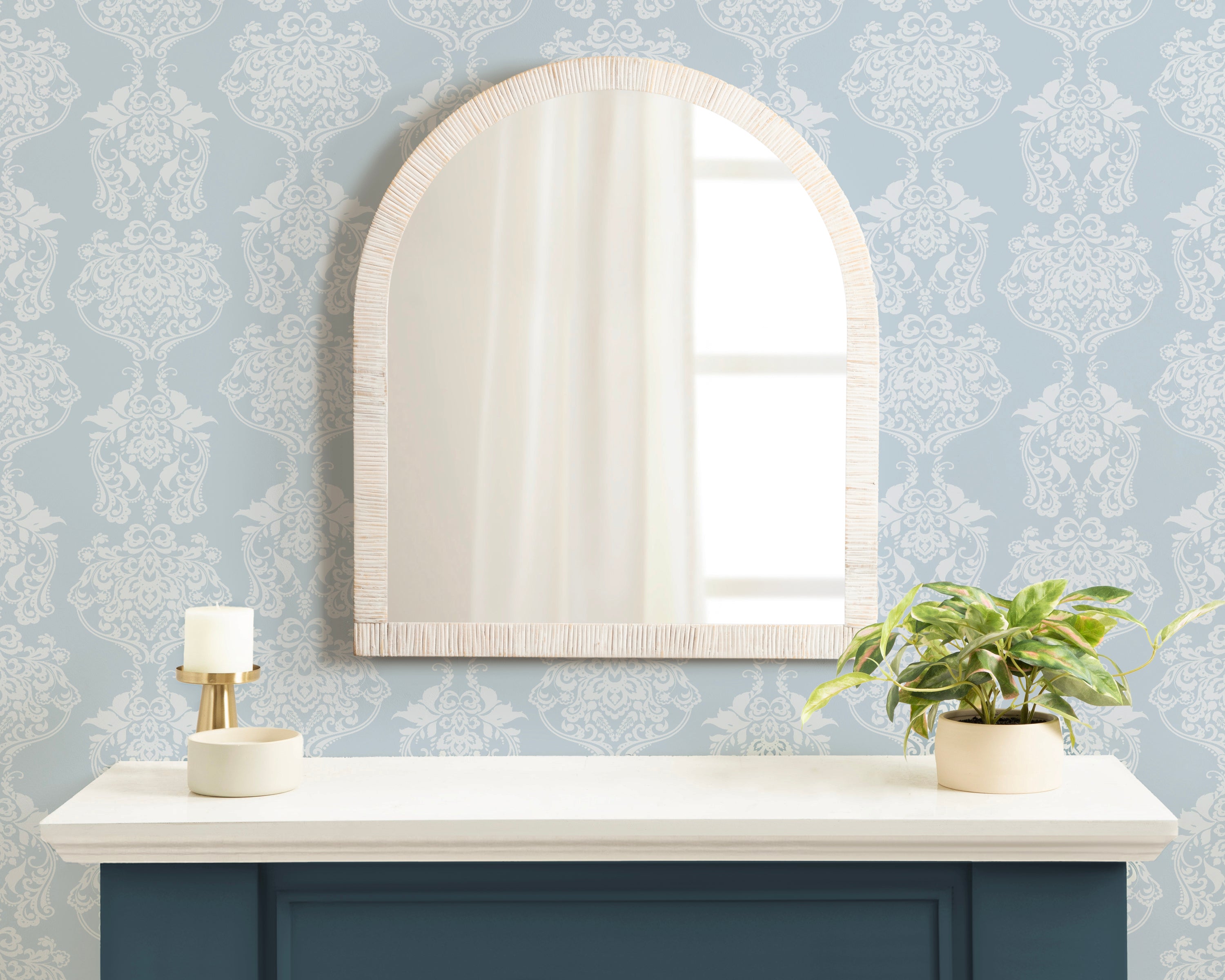 Arch Mirror 28x32
 White 6