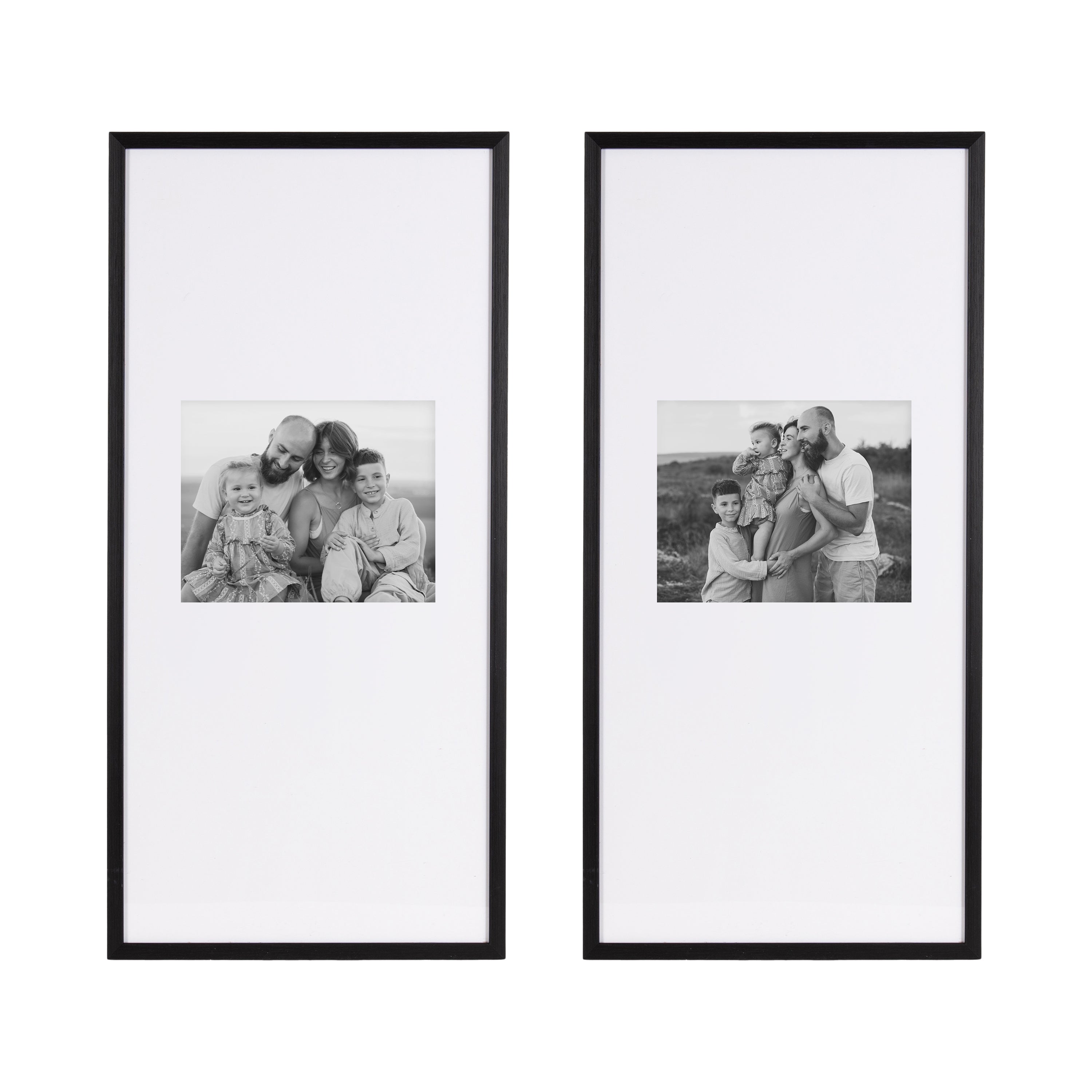 Wall Frame Black 14x30 matted to 8x10 5