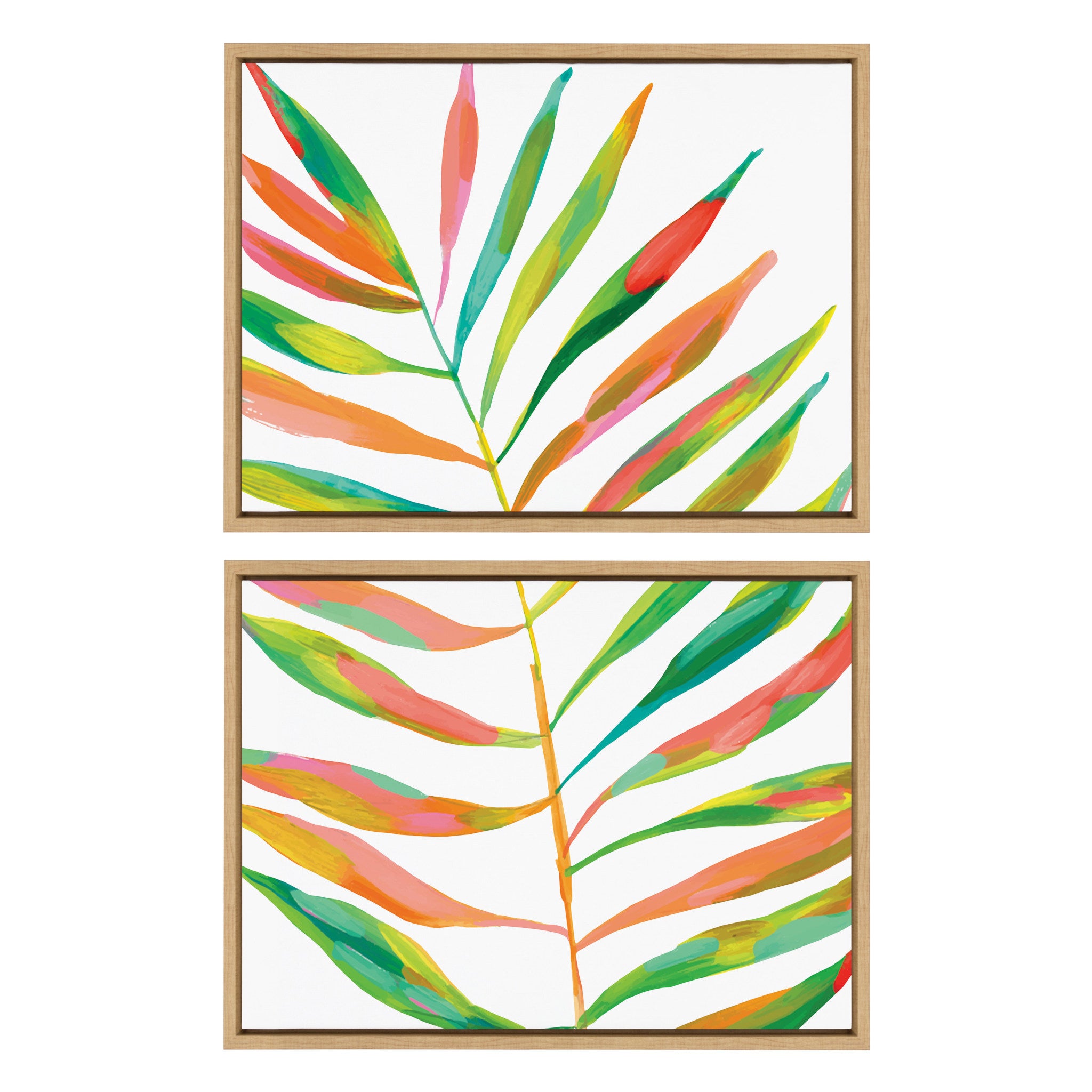 Sylvie Palma No. 2 1 and 2 Framed Canvas Art Set by Jessi Raulet of Ettavee