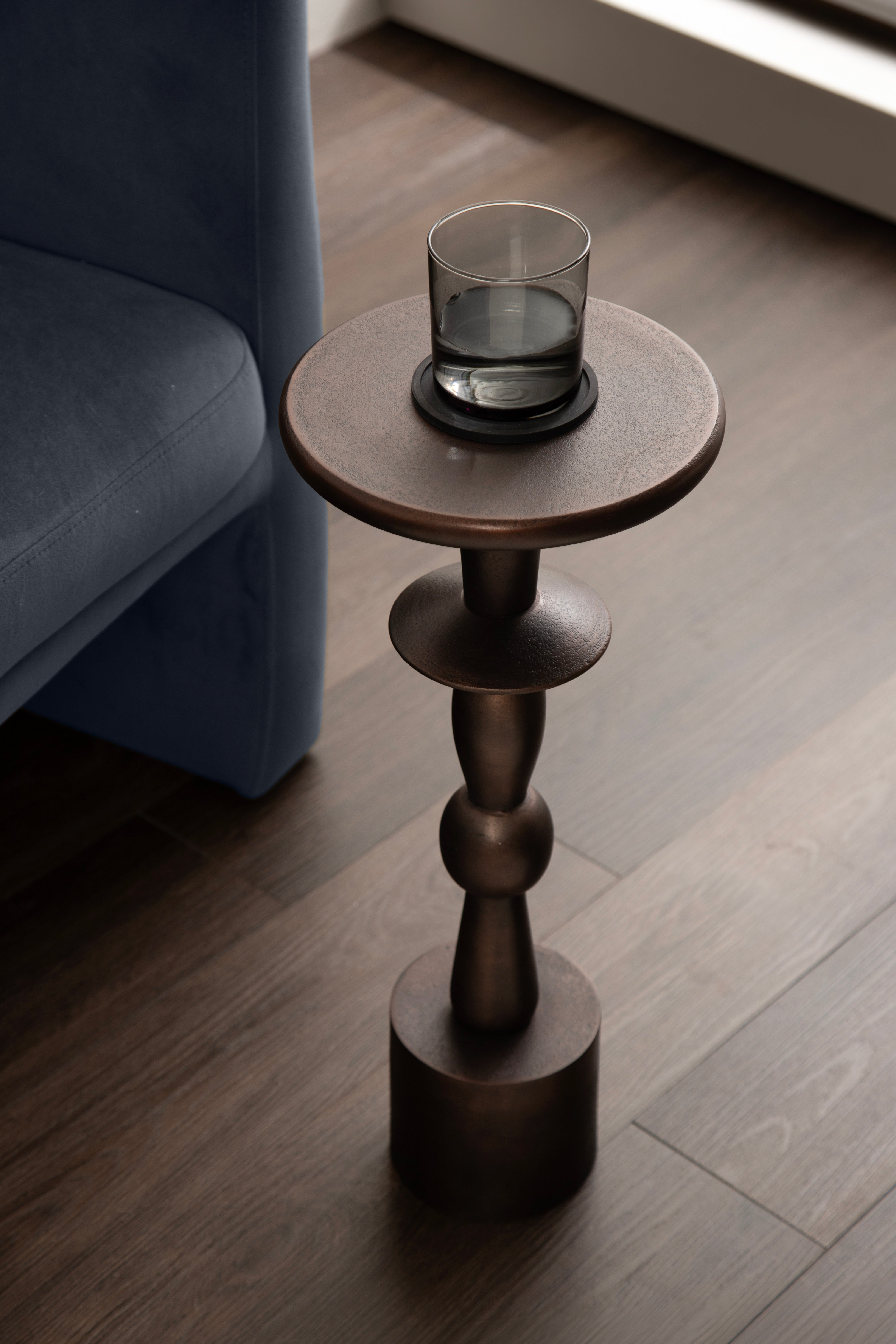 Drink Table Bronze 9x9x22 7