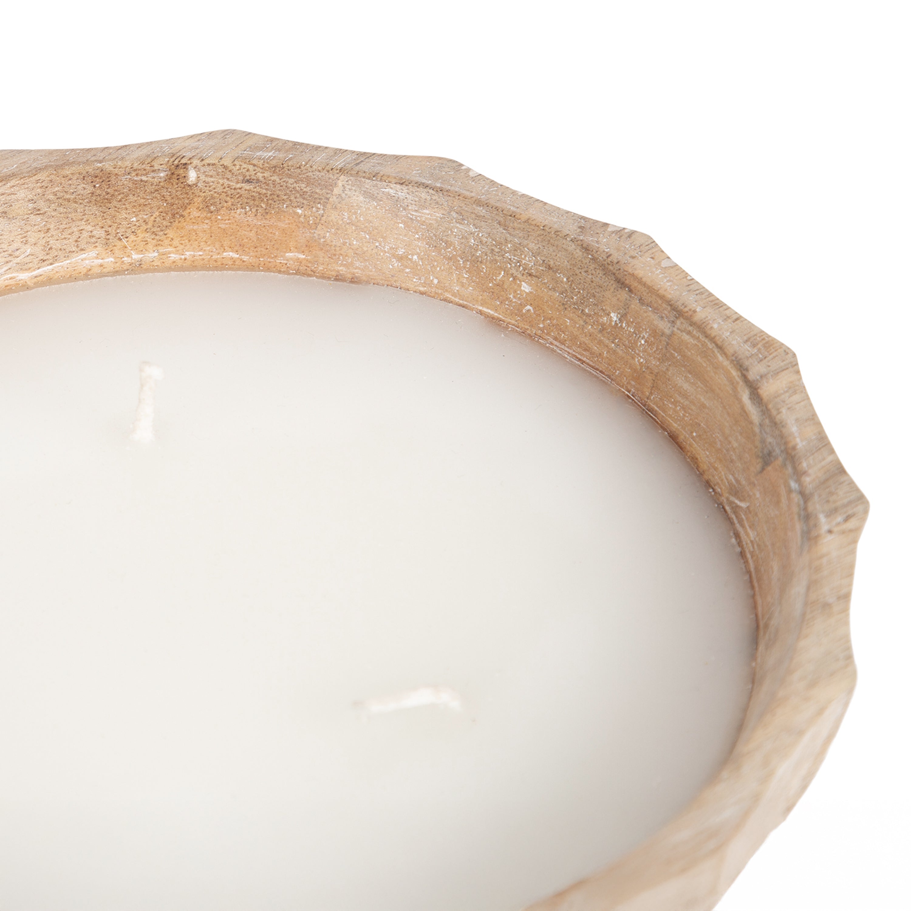 Candle Natural Beige 8" Diameter 5