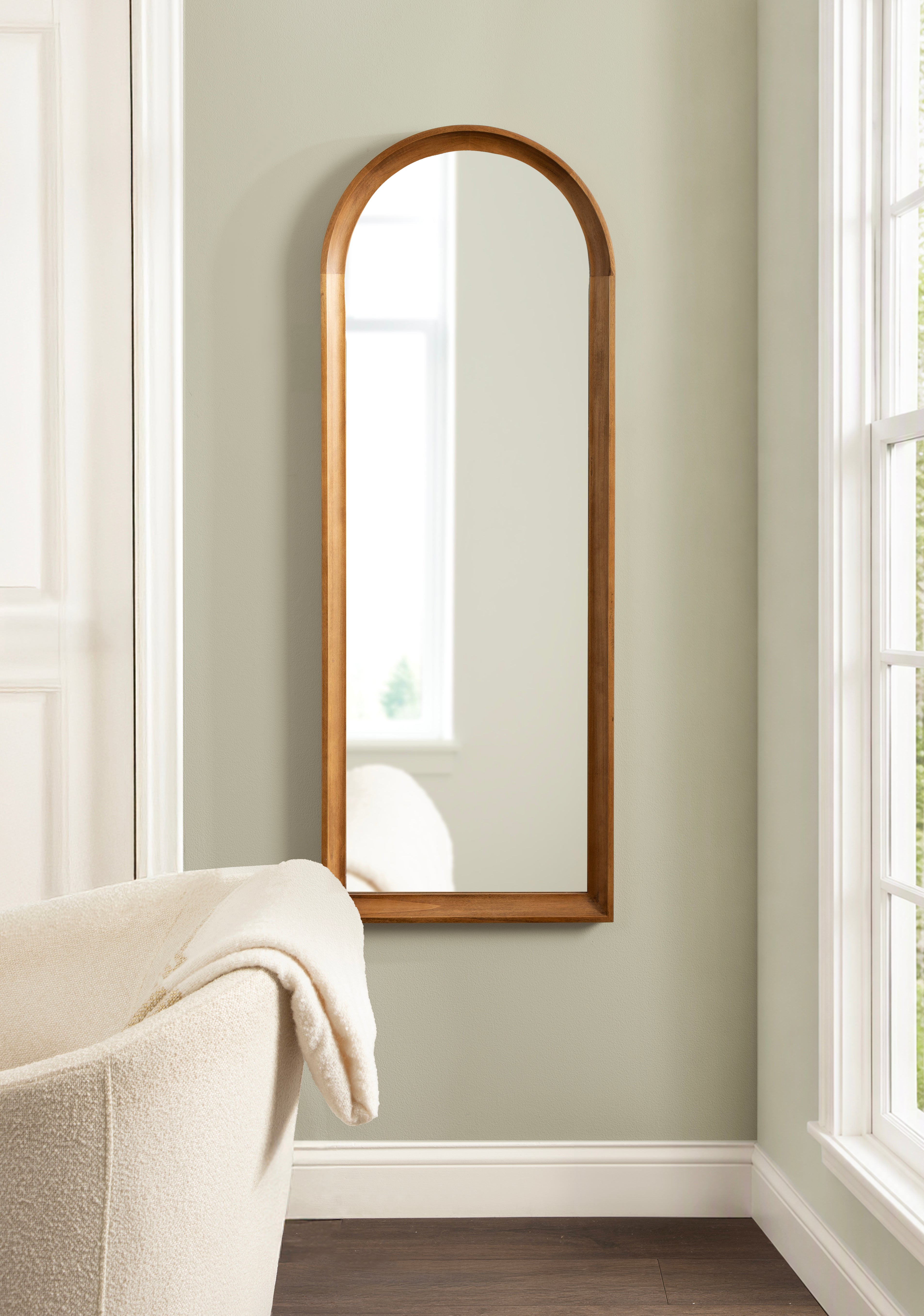 Full Length Mirror Rustic Brown 18x48 6