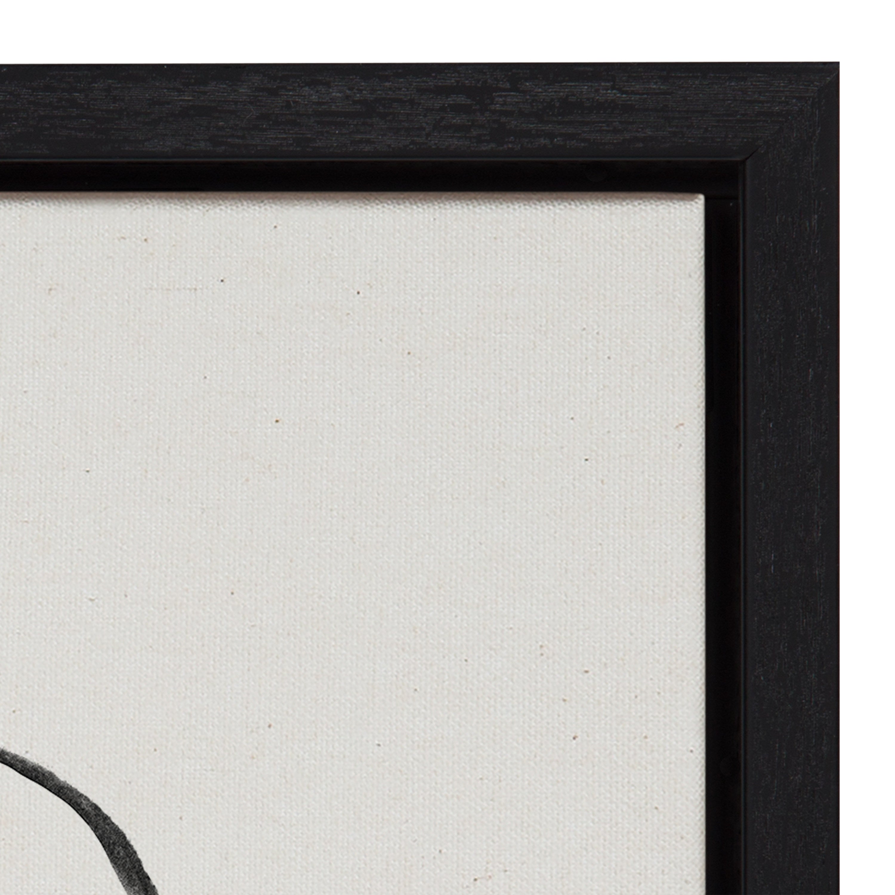 Sylvie Going in Circles Framed Textured Canvas Set by Teju Reval of SnazzyHues