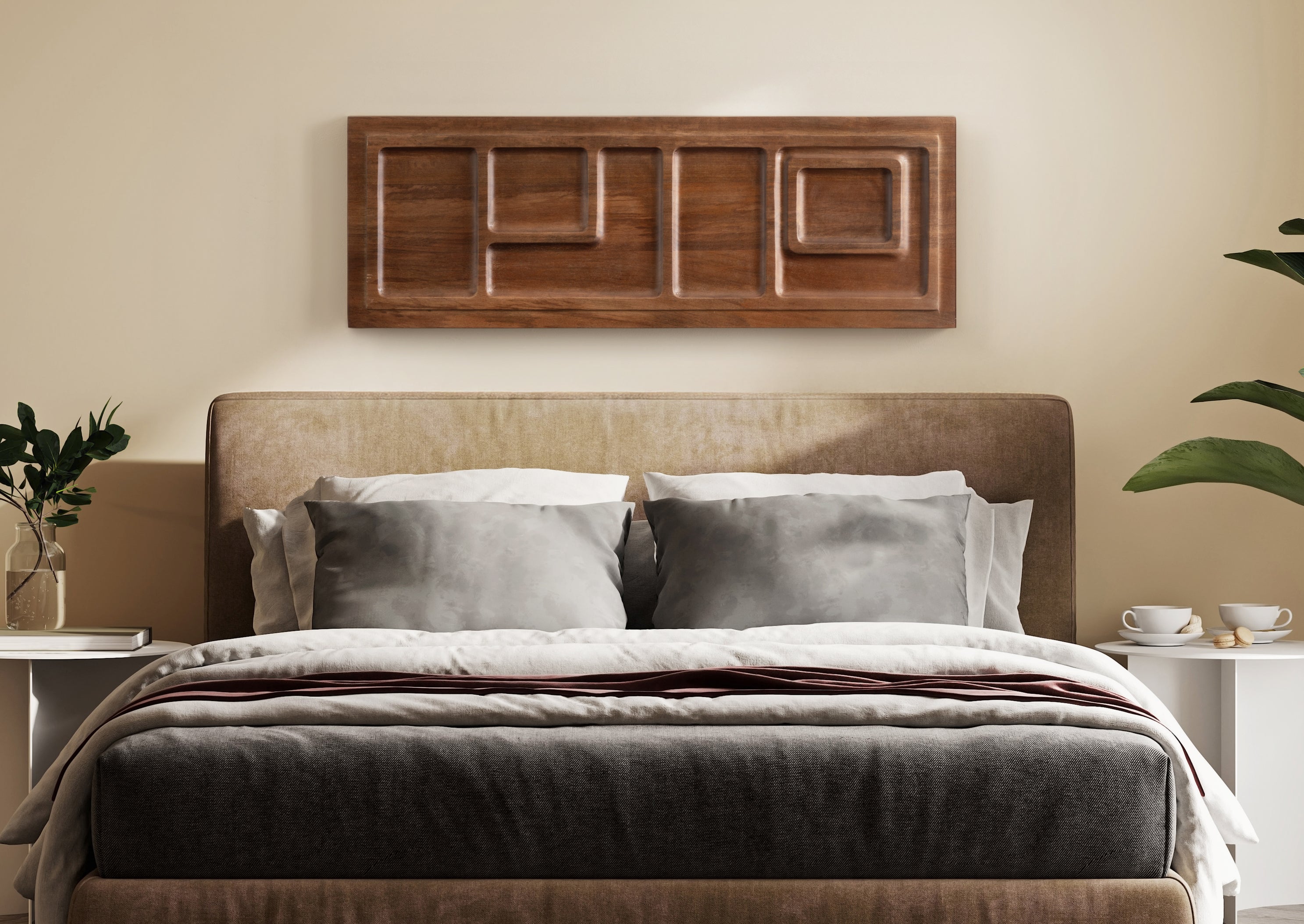 Plaque Walnut Brown 13x36 7