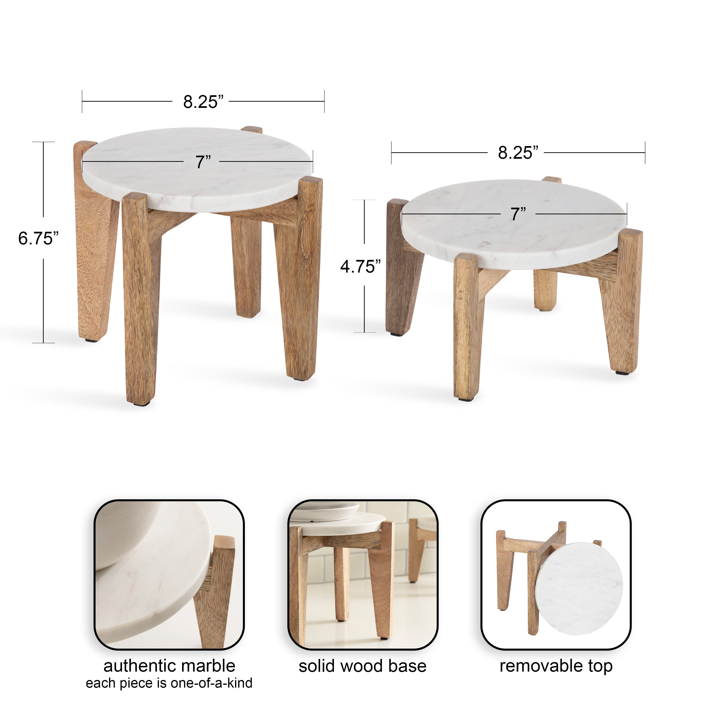 Icelyn Round Plant Stand Set
