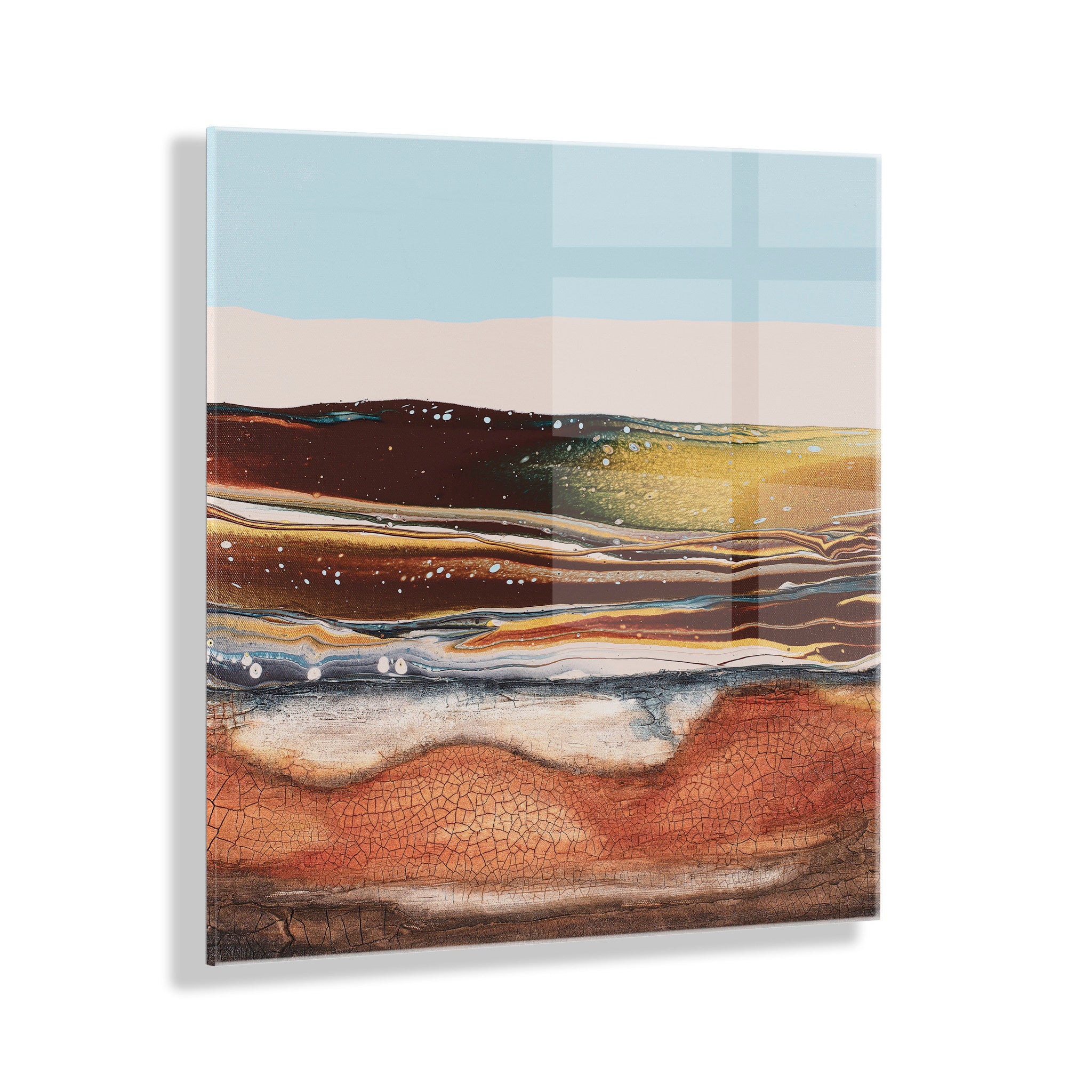 Sonoran Desert Floating Acrylic Art by Xizhou Xie