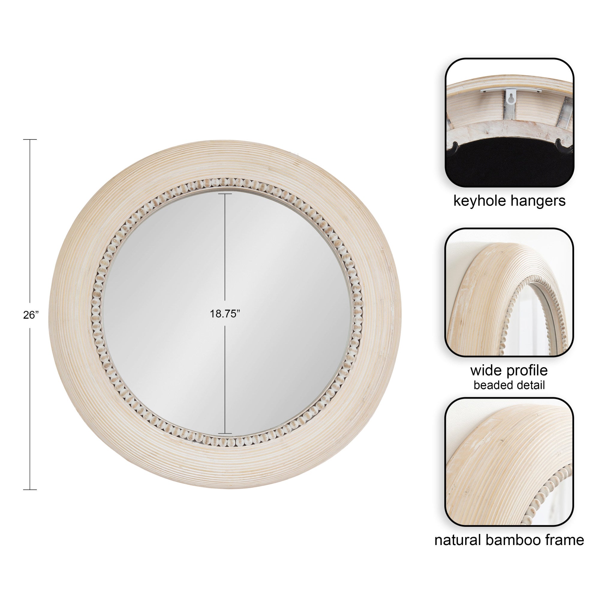 Jonesport Round Wall Mirror