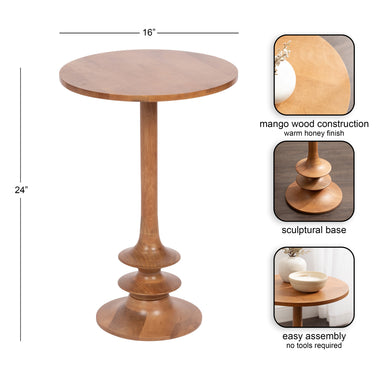 Side Table 16x16x24 Natural 2