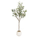 Faux Tree Distressed White 6' 1