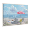 Sylvie Beaded Beach Day Framed Canvas by Abraham Hunter