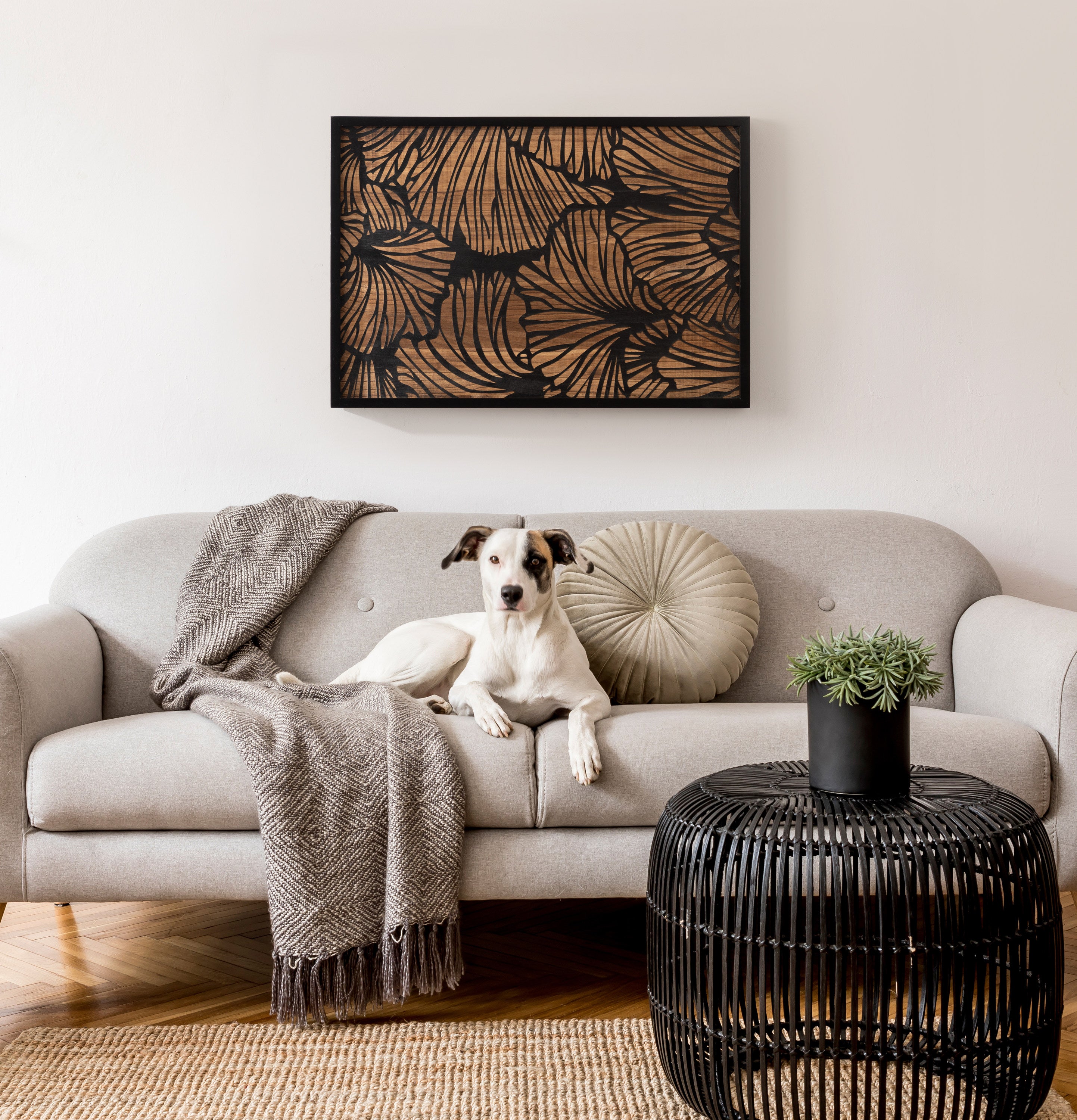 Sago Decorative Wood Art Plaque