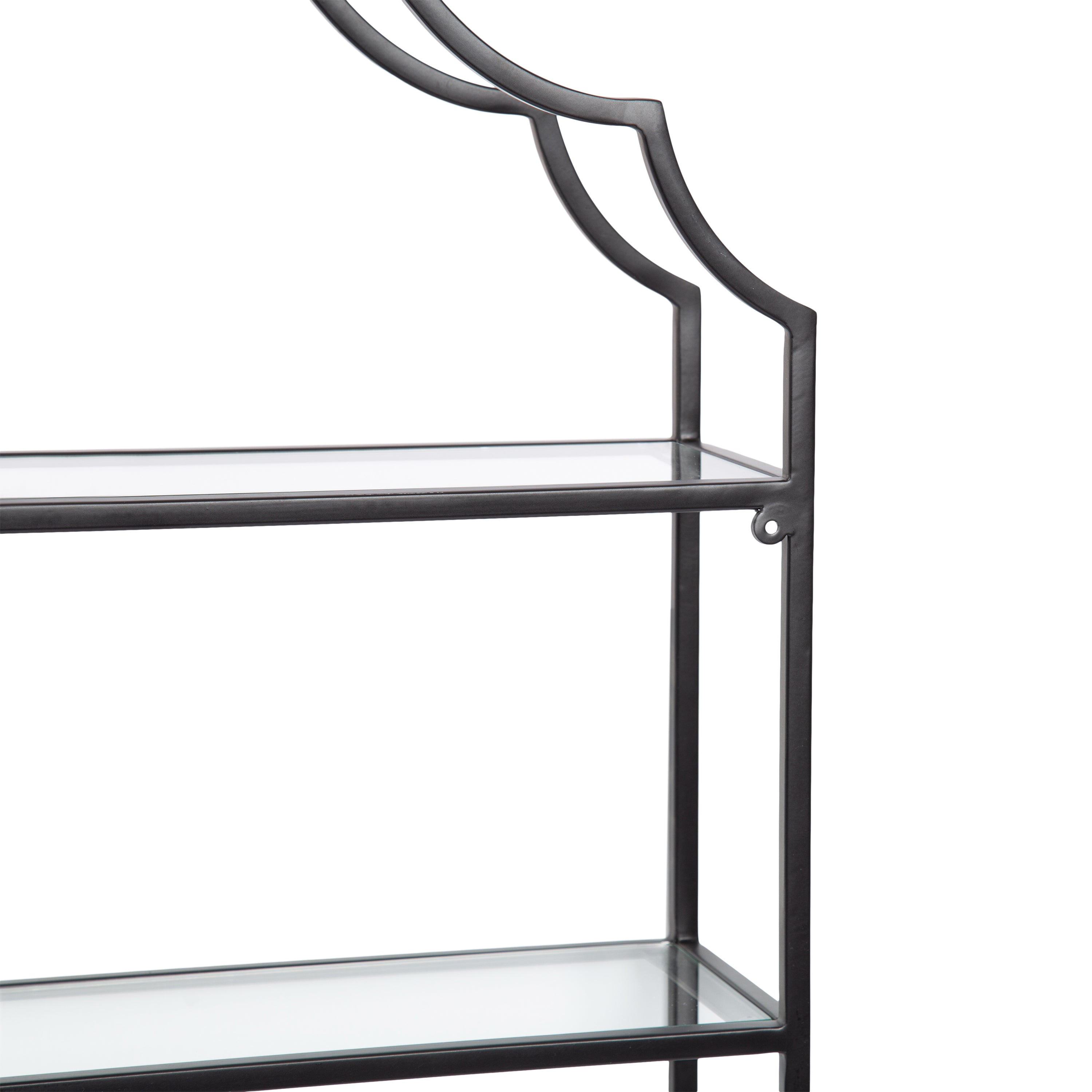 Accent Shelf Black 20x6x32 4
