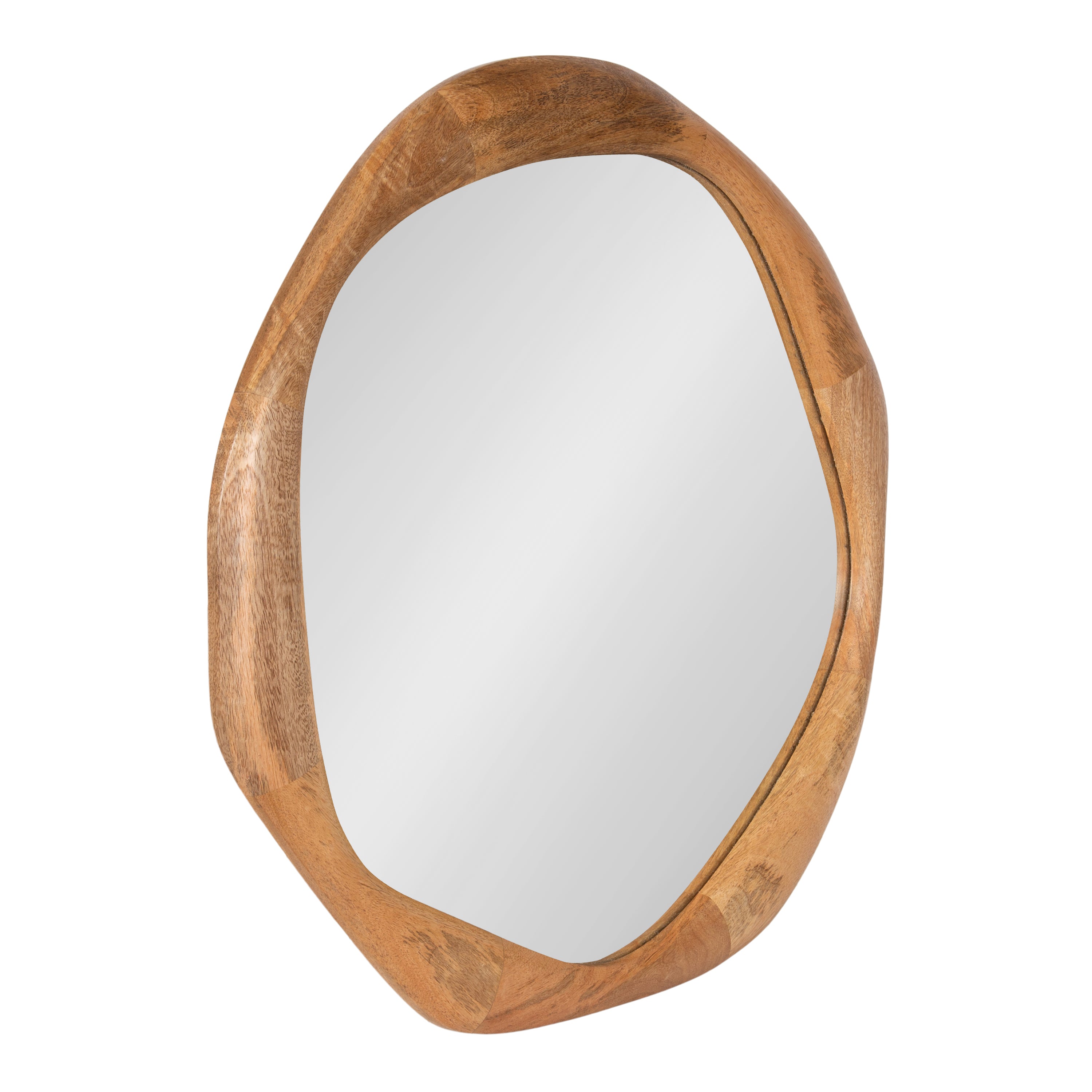 Hera Round Mirror Wood