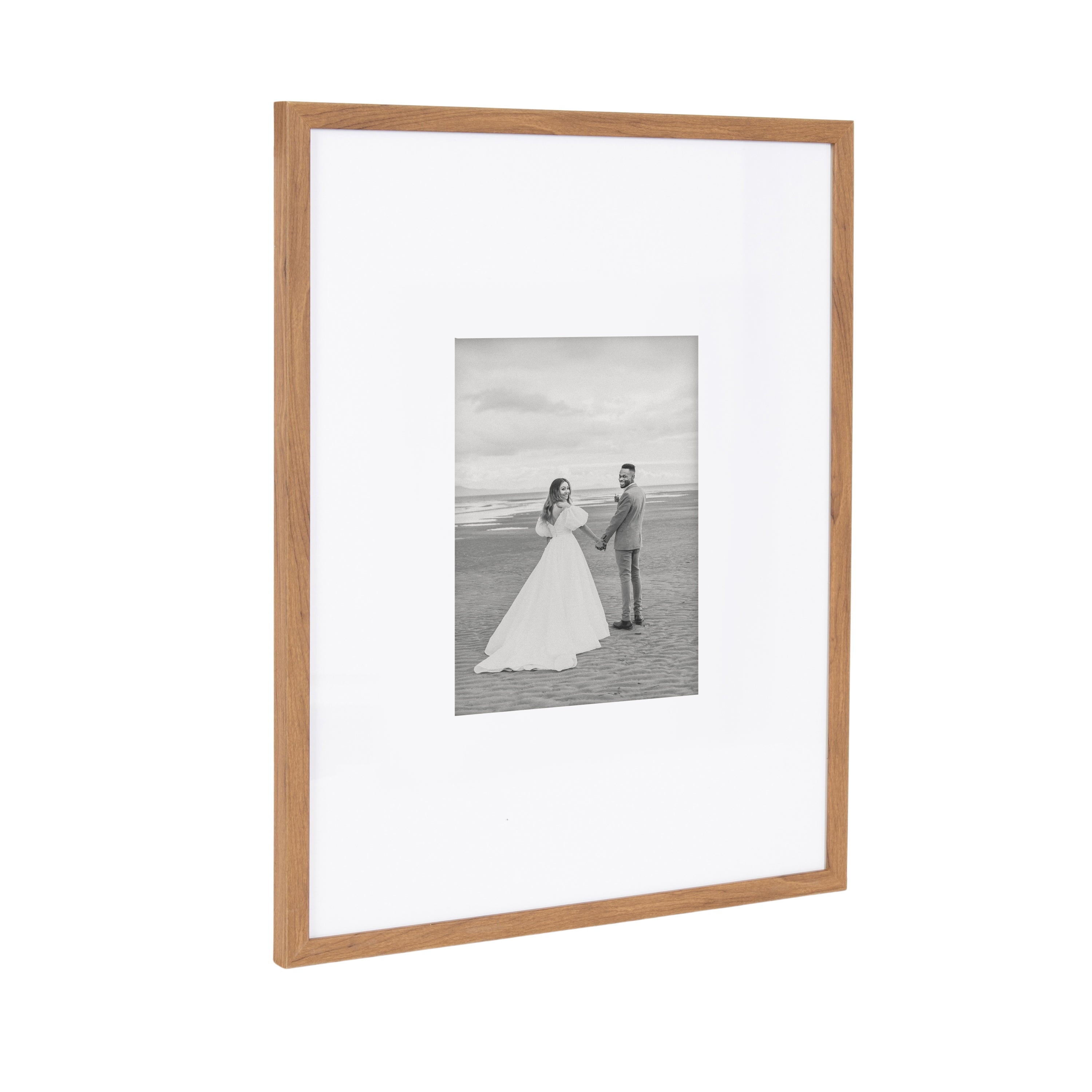 Wall Frame Brown 16x20 matted to 8x10 5
