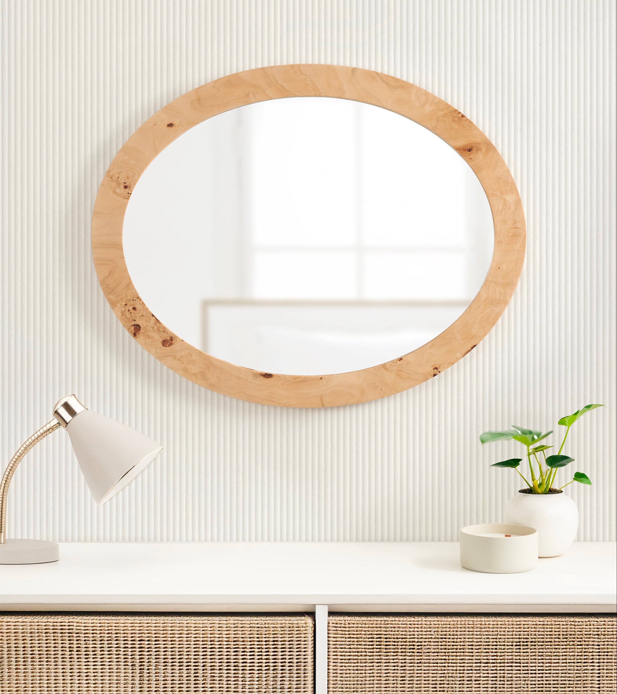 Burlock Oval Wall Mirror – kateandlaurel