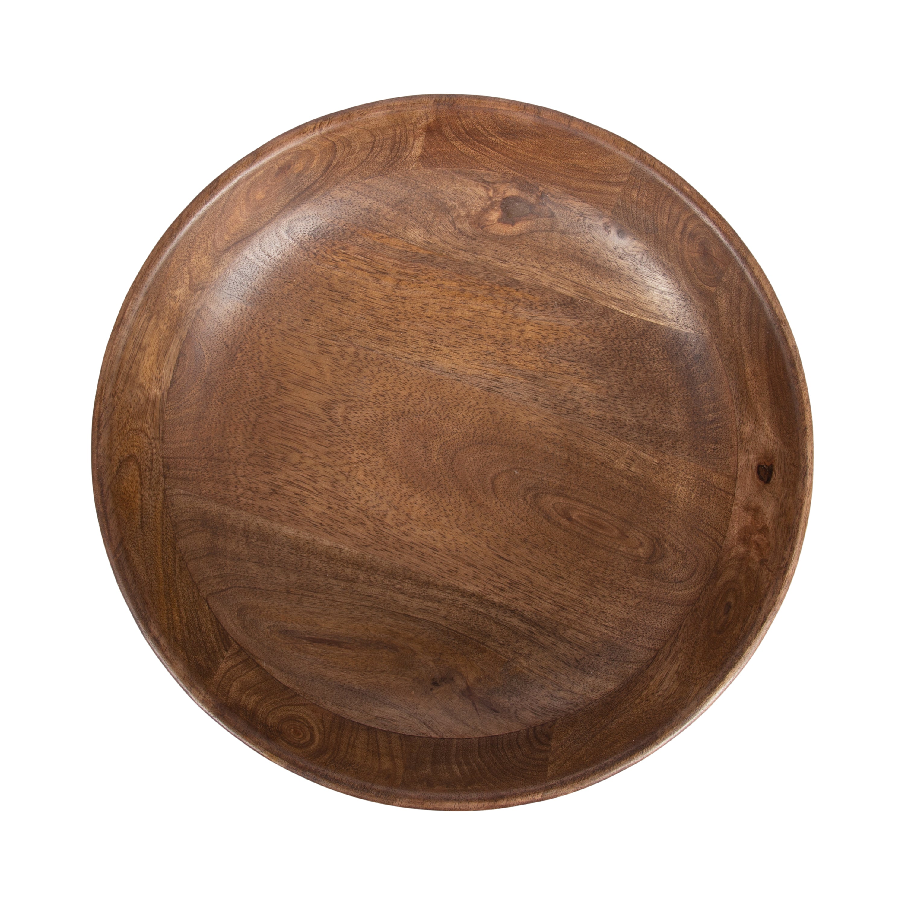 Serving Bowl Walnut Brown 12x12x5 4