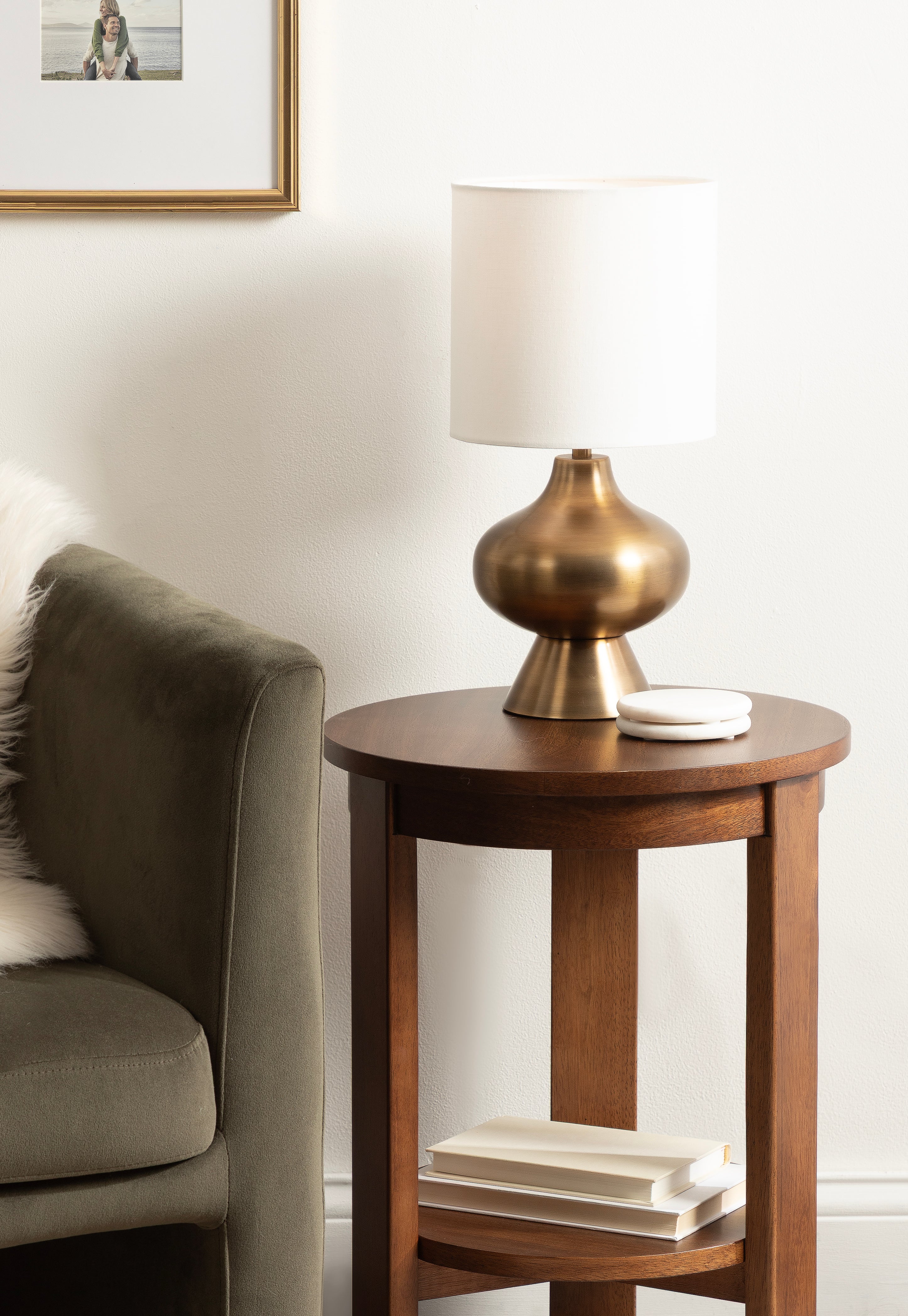 Tabletop Lamp Gold 8x8x17 8