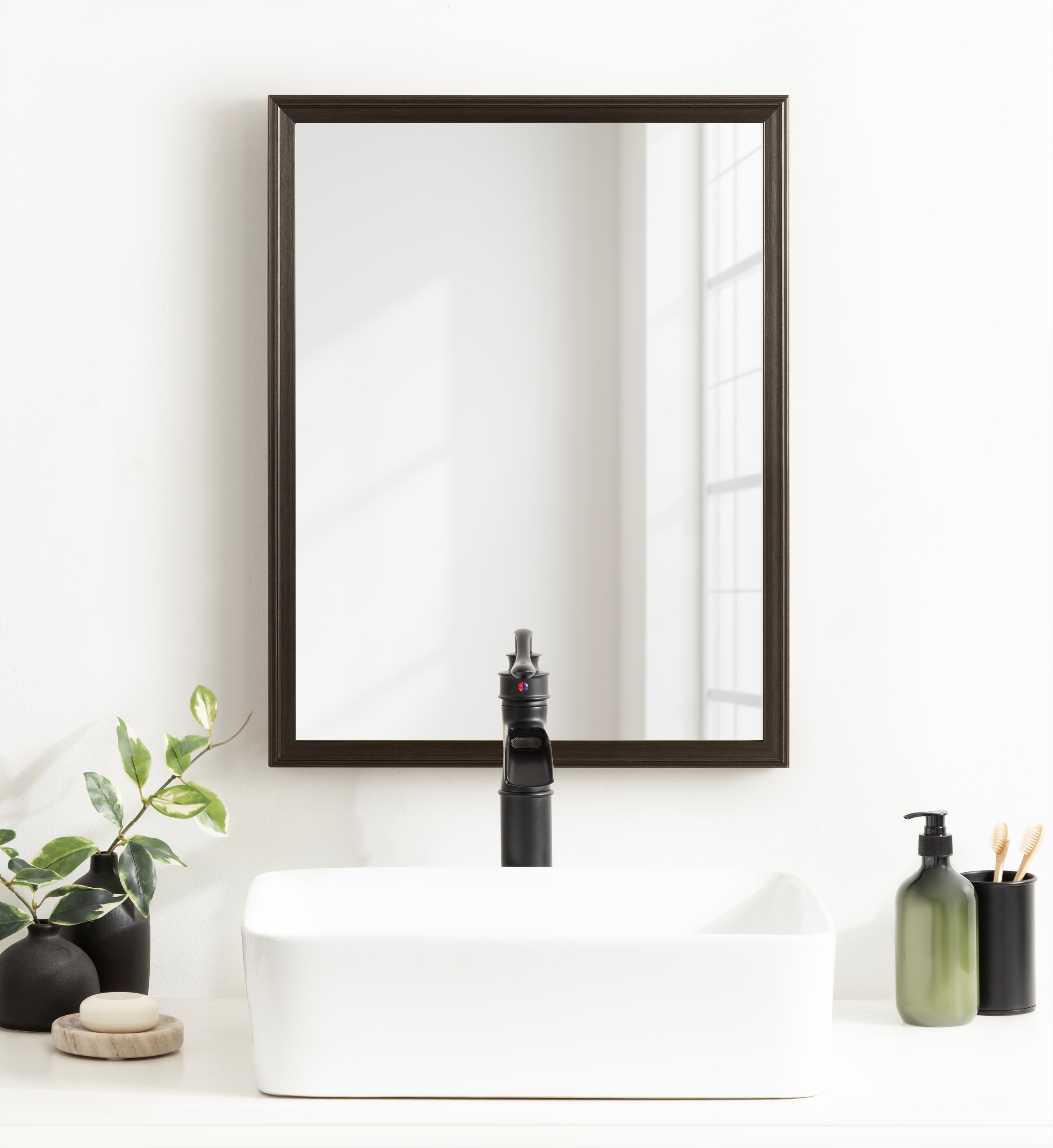 Rectangle Mirror Pewter 20x26 6