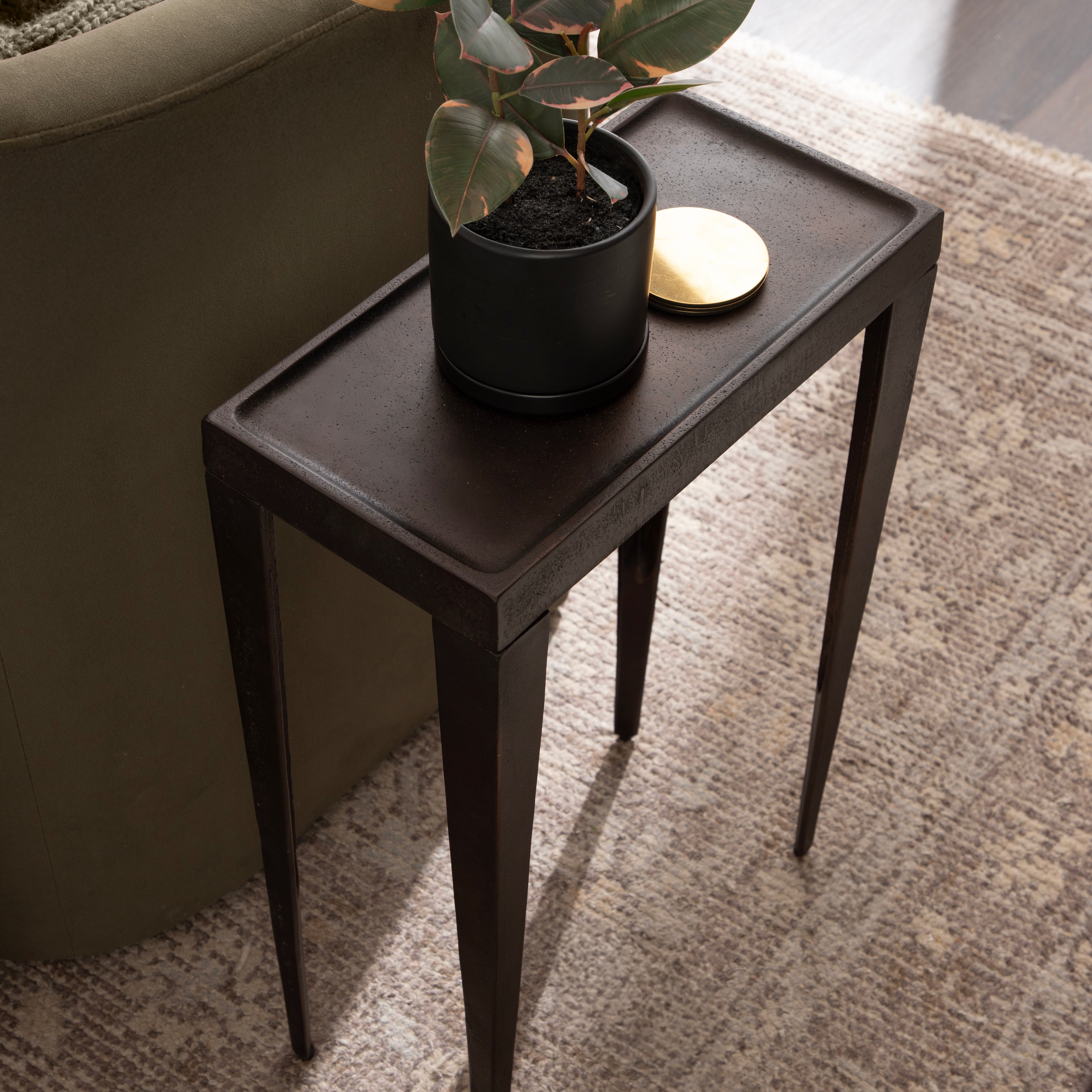 Side Table 16x8x25 Bronze 7