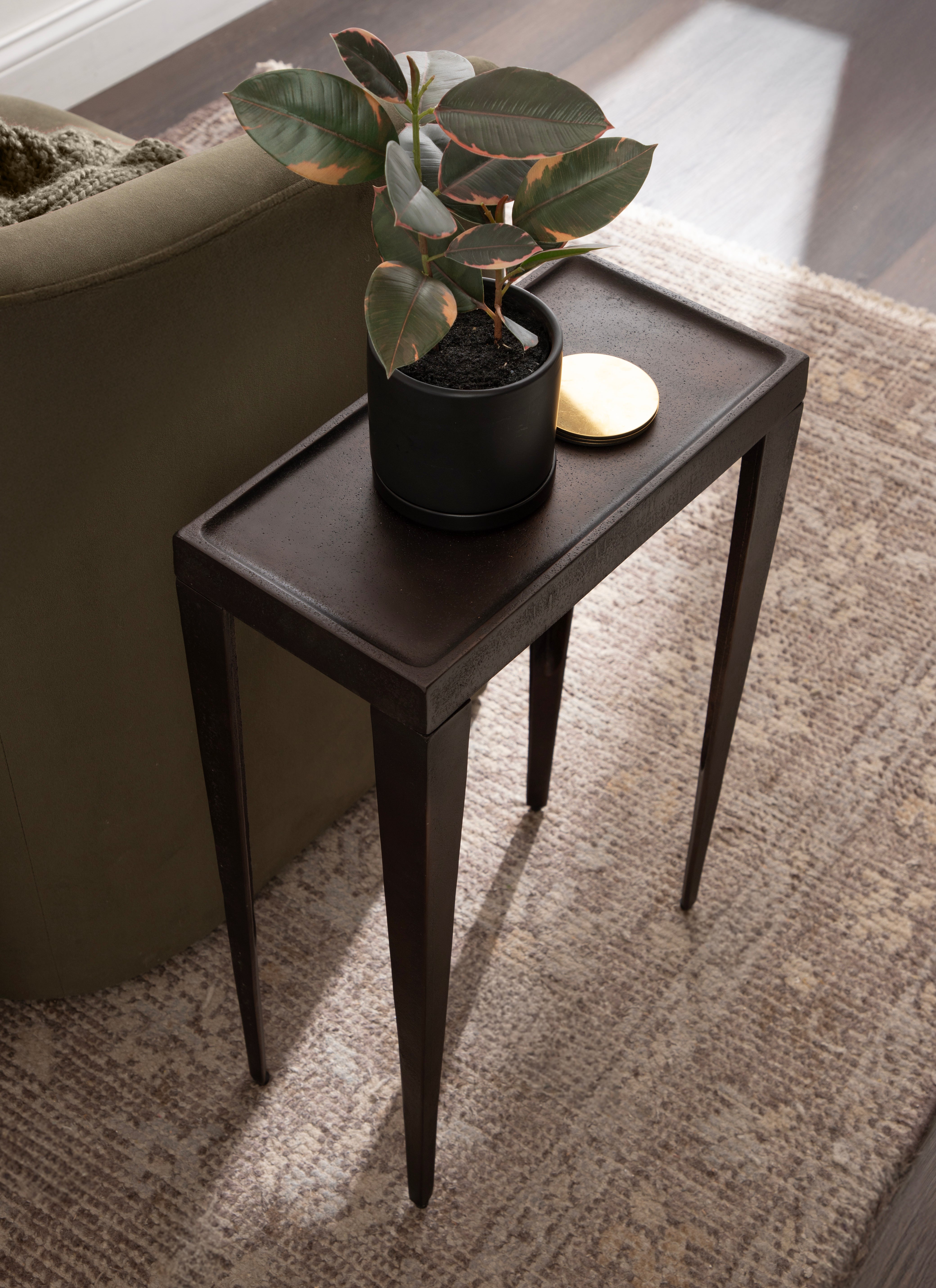 Side Table 16x8x25 Bronze 7