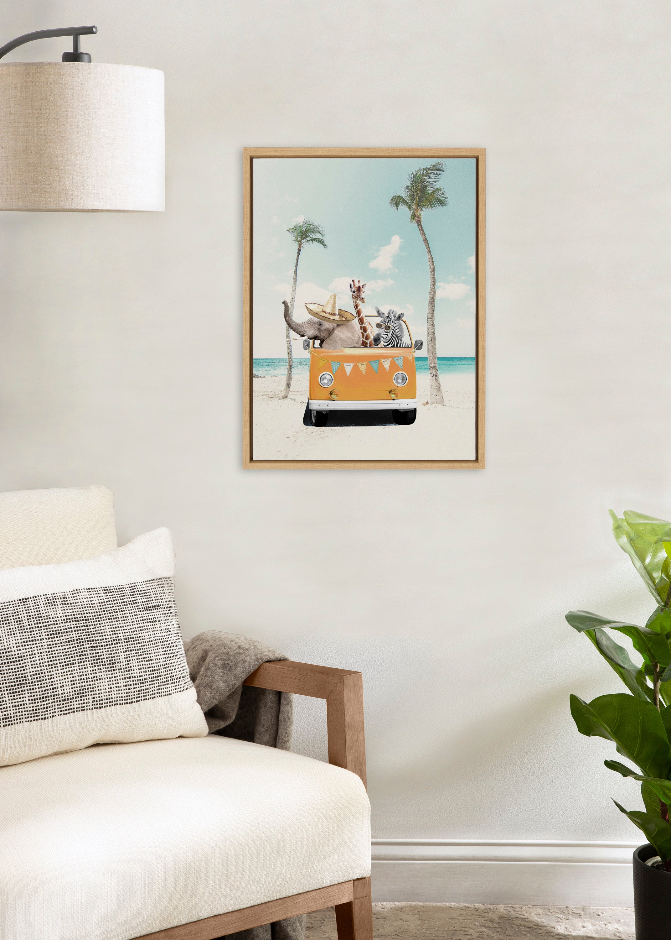 Sylvie Beach Adventures Framed Canvas by July Art Prints