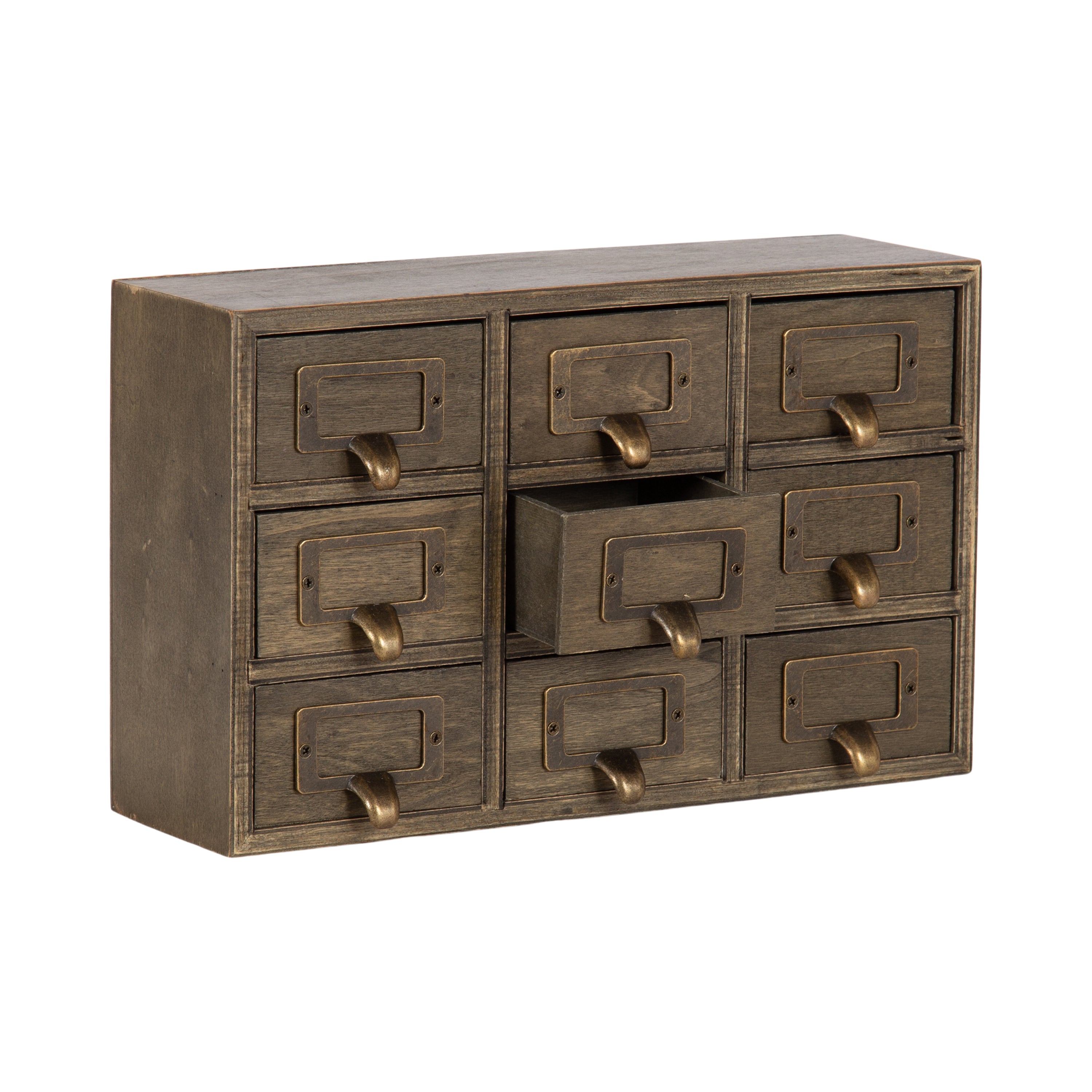 Drawers Rustic Brown 9 Drawers 6