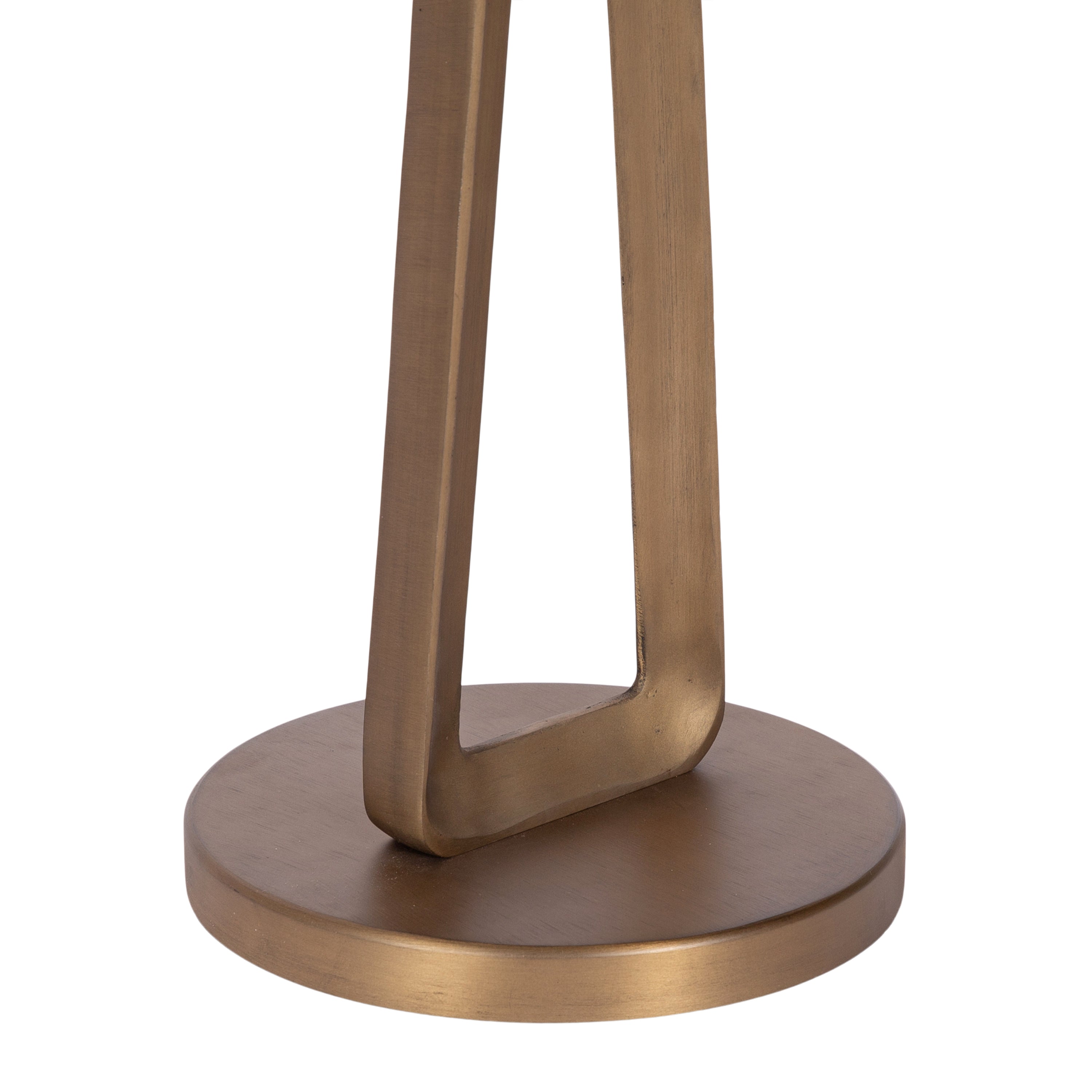 Side Table 12x12x22 Clear Gold 4